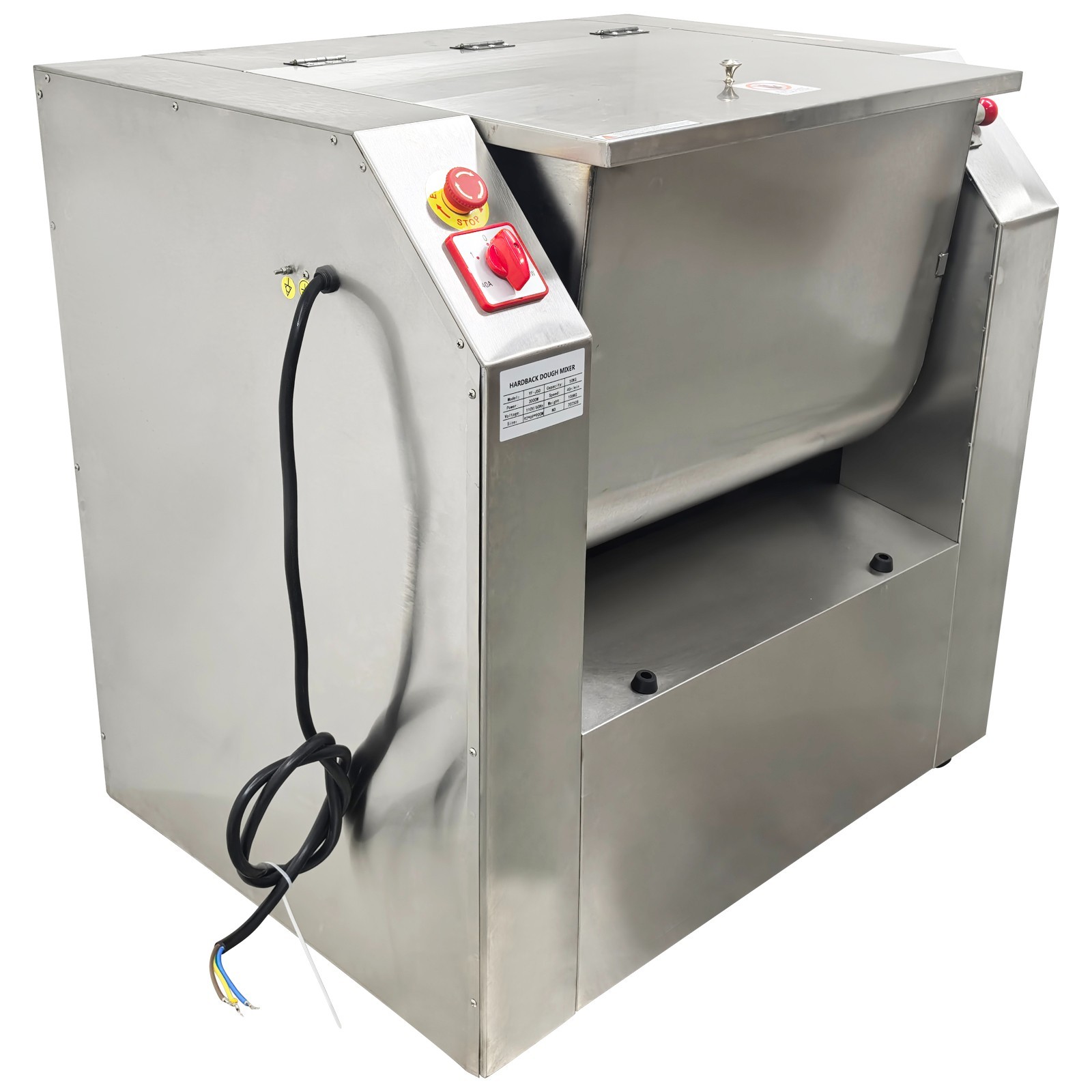 110V 110 lbs/50 KG Commercial Dough Mixer Machine Electric Flour Mixer with Bowl