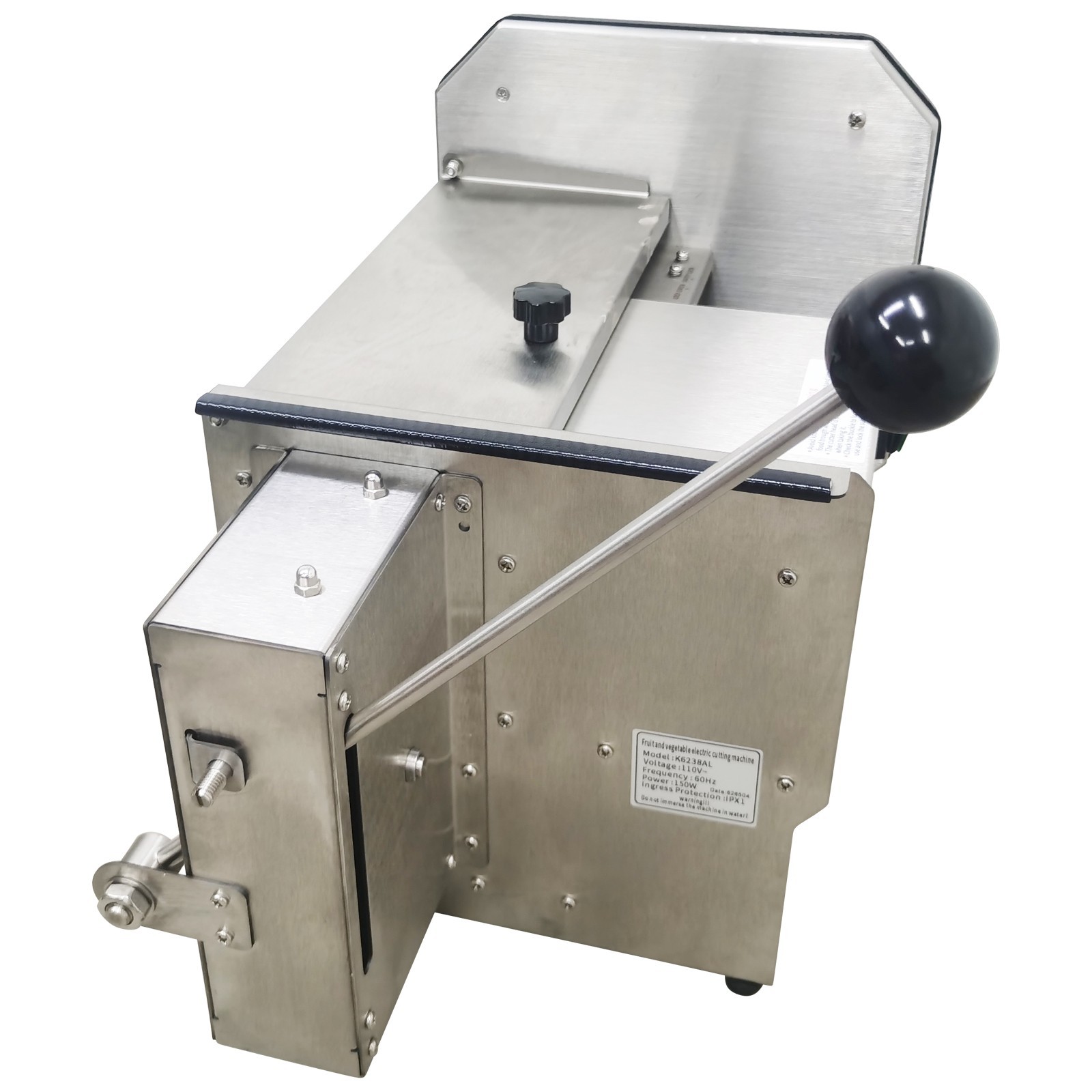 USED 110V Electric Automatic Vegetable Dicing Machine 6mm Stainless Steel Food