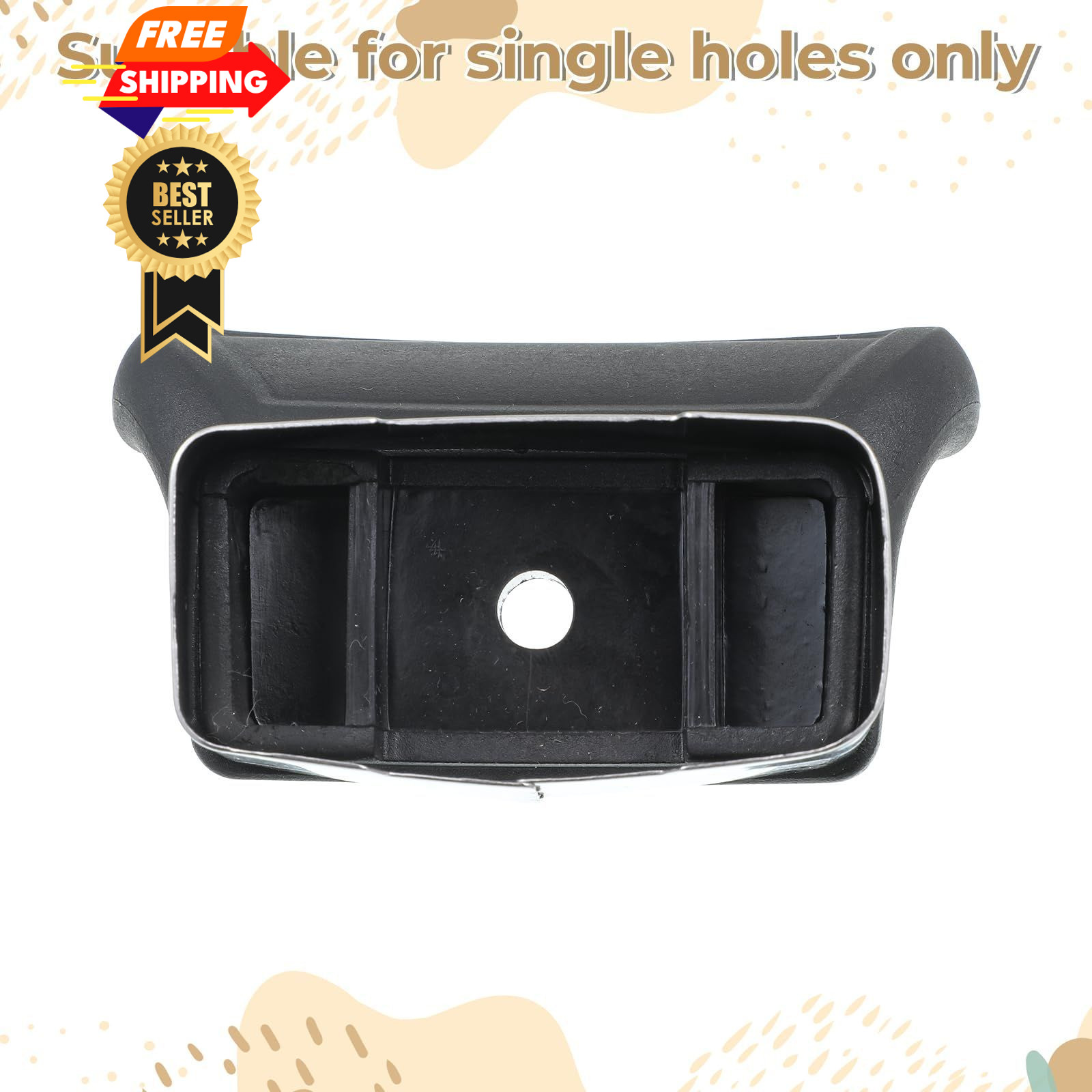 2Pcs Replacement Handles for Single-hole Pots and Pans, one size, Black