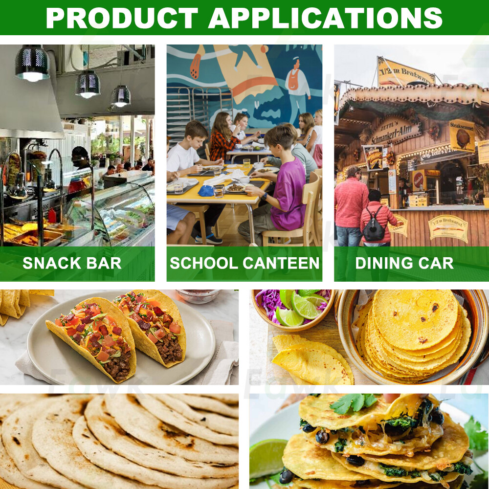 Electric Automatic Corn Tortilla Making Machine Mexican Chapati Tacos Maker 400W
