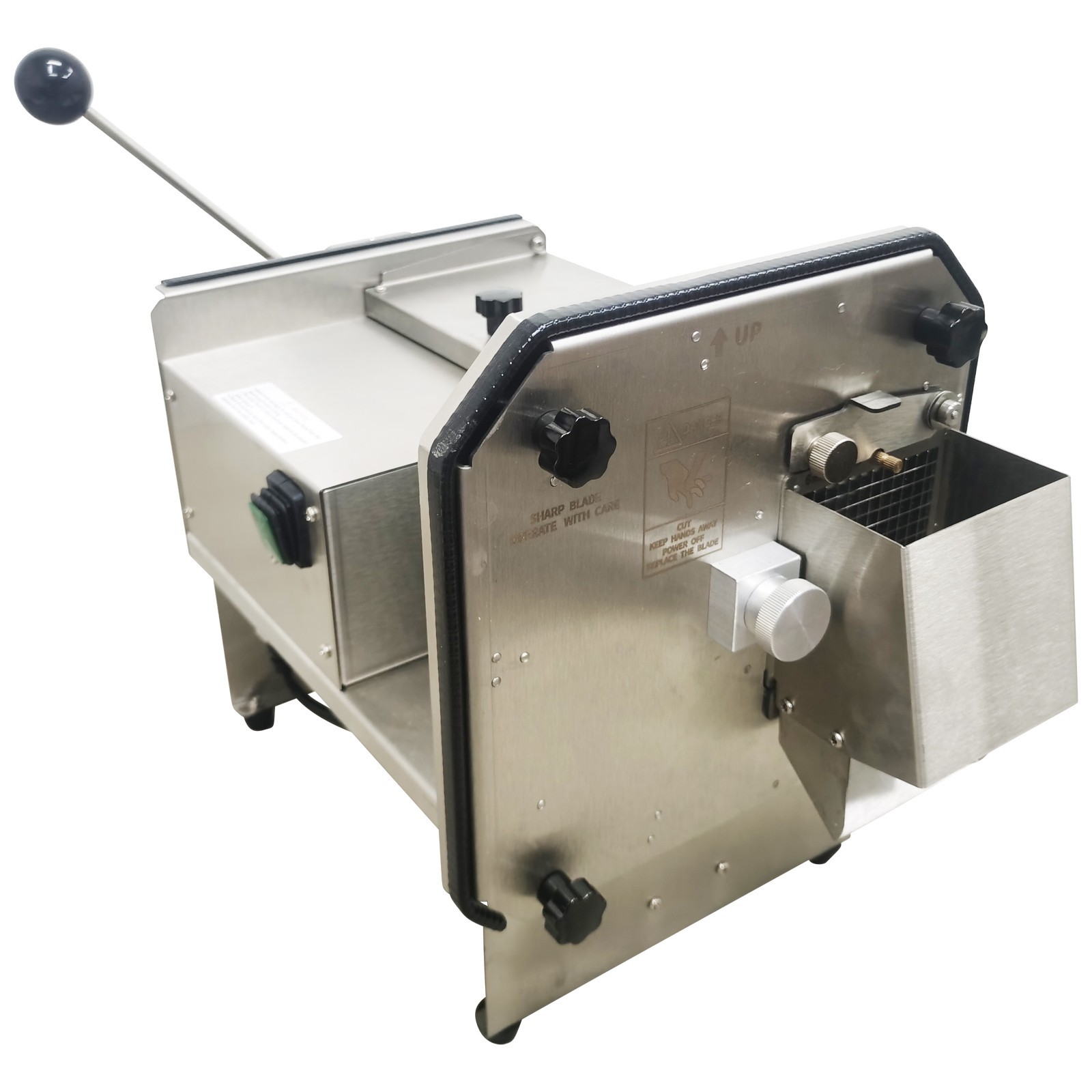 USED 110V Electric Automatic Vegetable Dicing Machine 6mm Stainless Steel Food