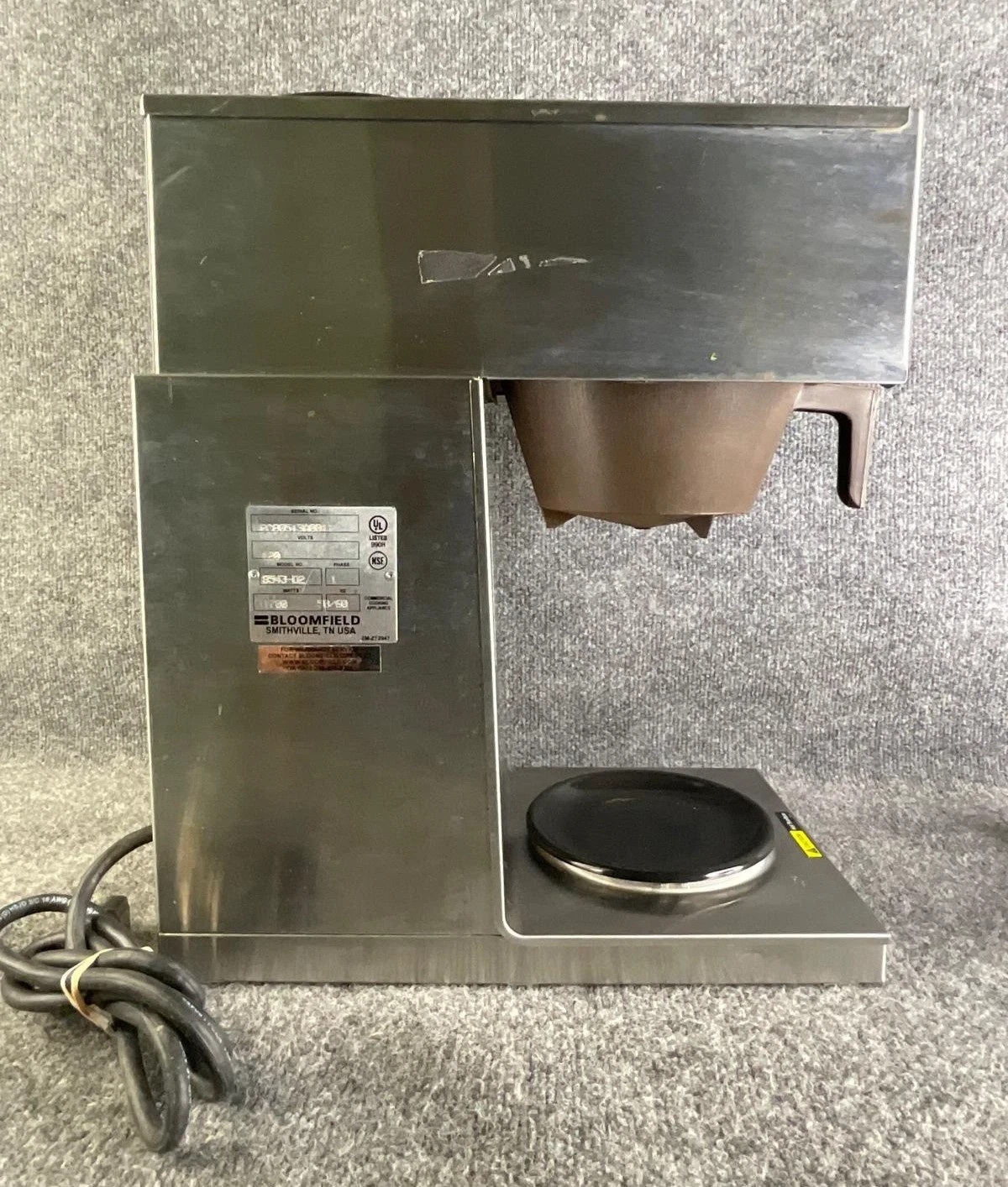 Bloomfield 8543-D2 Koffee King 2 Warmer Pourover Coffee Brewer