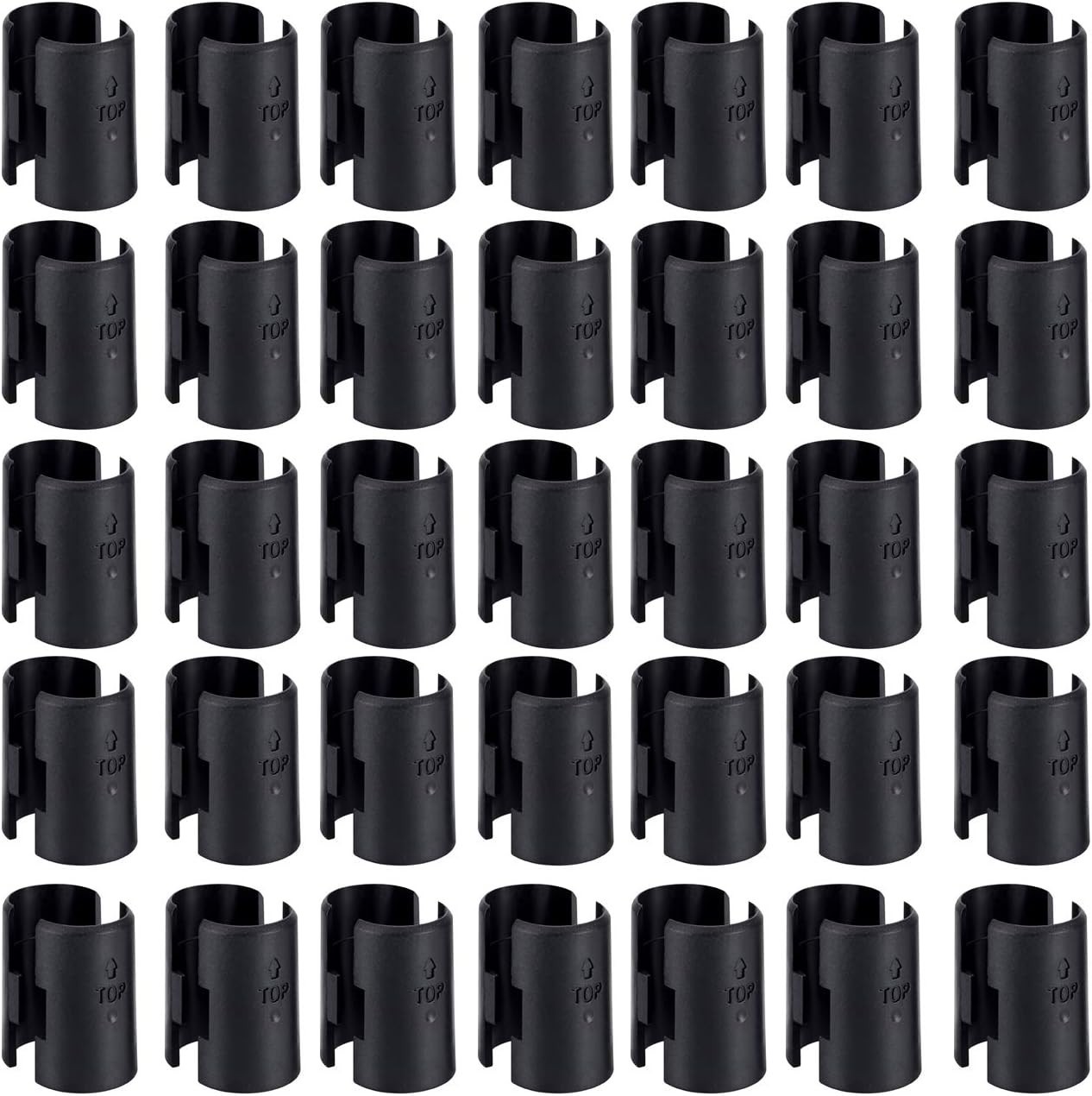 Wire Shelf Clips Shelving Split Sleeves Lock Metal Rack Fits 1″ Post 8/40 Pieces