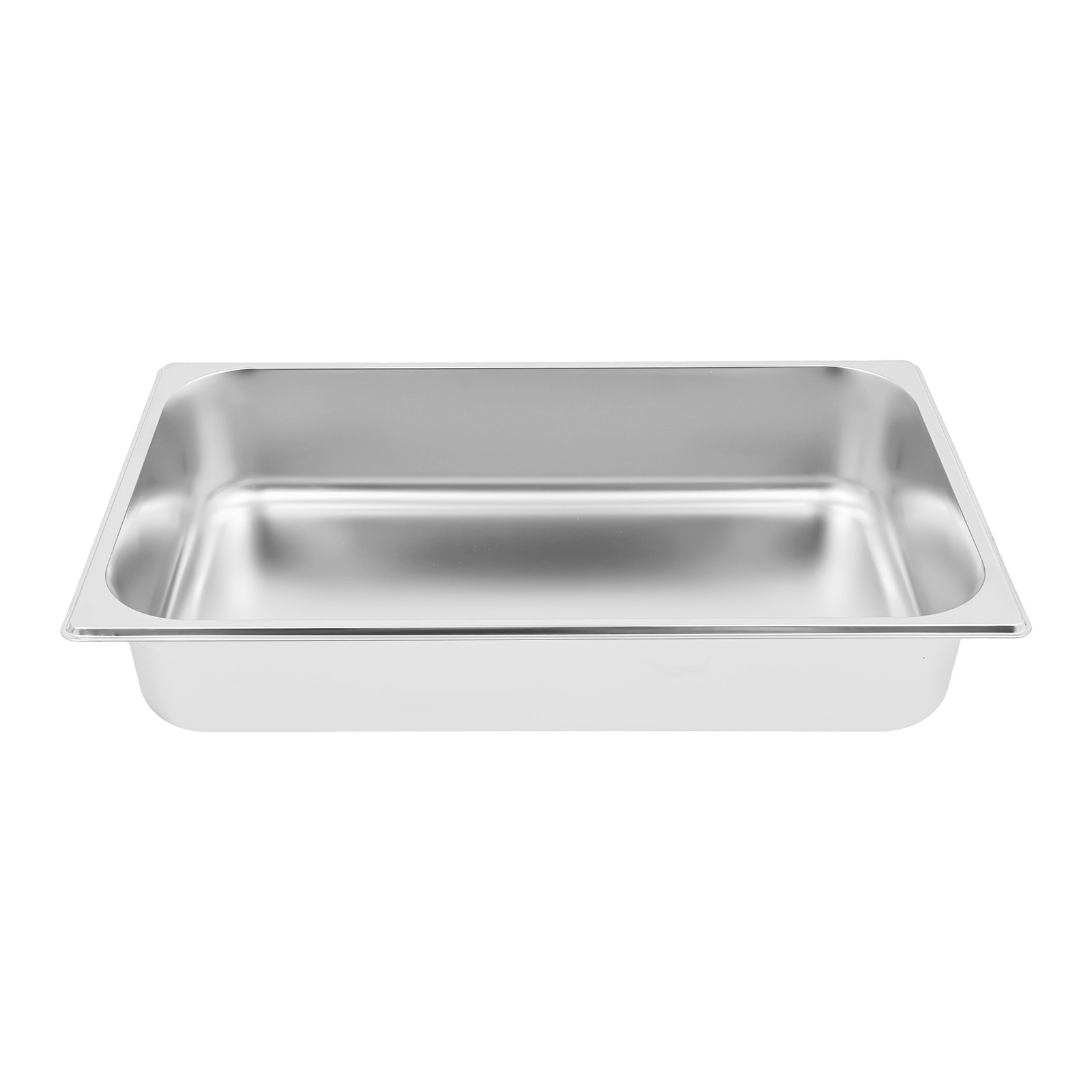 4Pcs 7.5L Capacity Food Pans 201 Stainless Steel with Lids for Restaurant