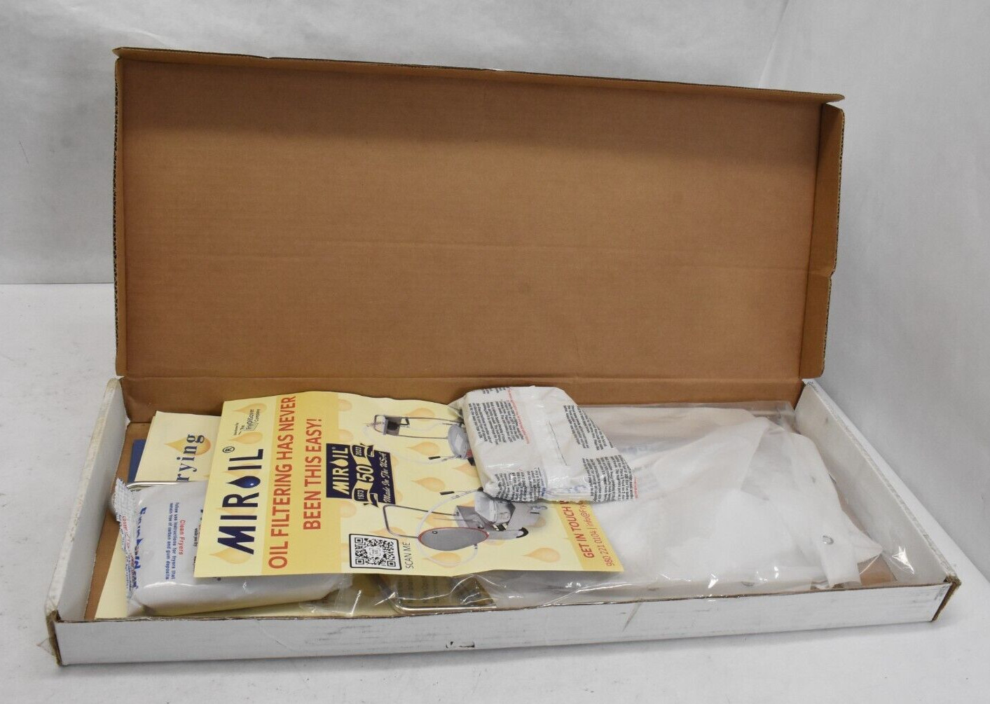 MirOil B5Fs Fryer Oil Filter Bag & Frame Combo Oil Polishing Filter Bag 02751