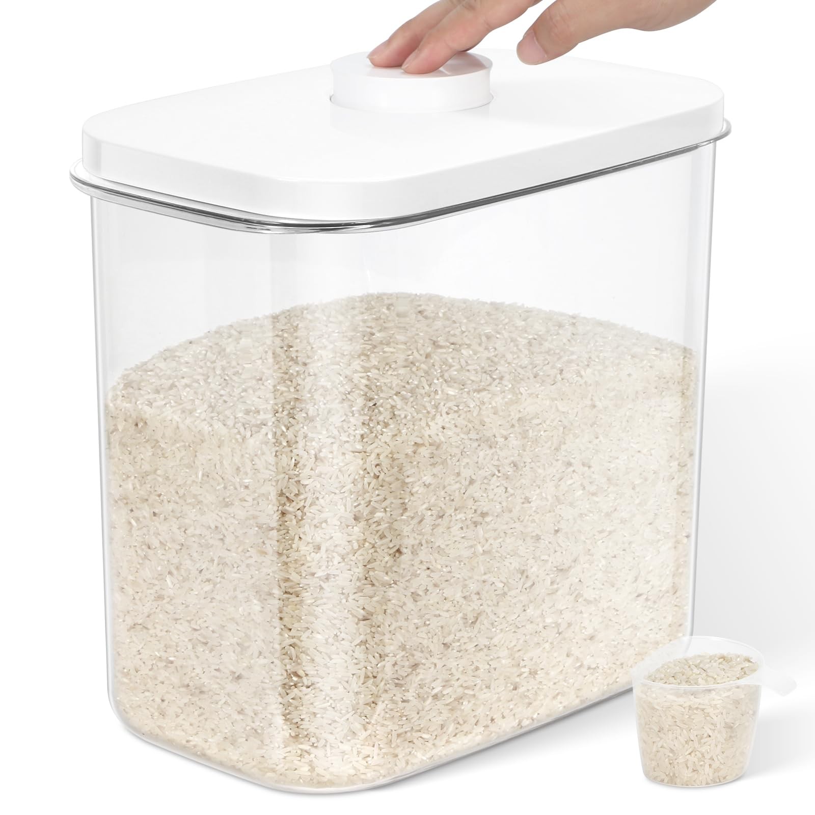 Leawalk 24Lb/13Qt Rice Containers Storage Storage Container Dry Food Airtight