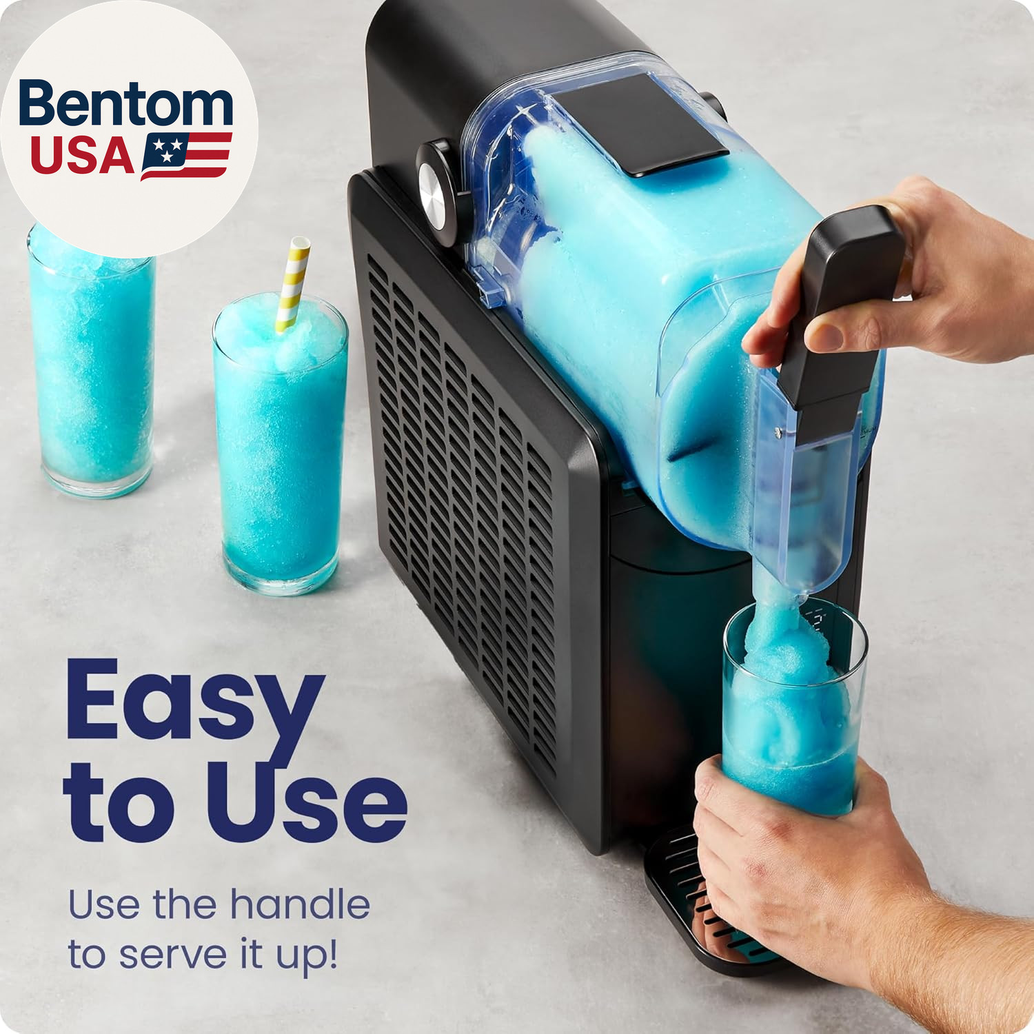 by Chefman Slush-Ease 68Oz Slushie Machine, 48Oz Liquid Capacity Frozen Drink Ma