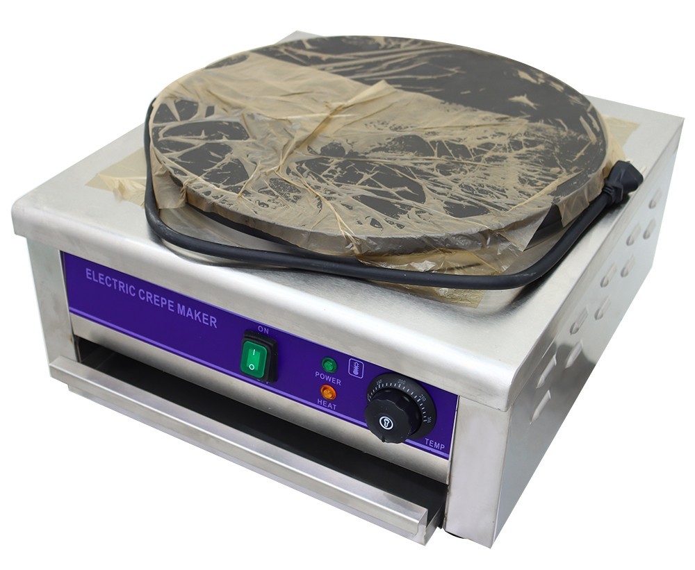 PreAsion Commercial Crepe Make Machine Electric Single Crepe Maker and Griddle P