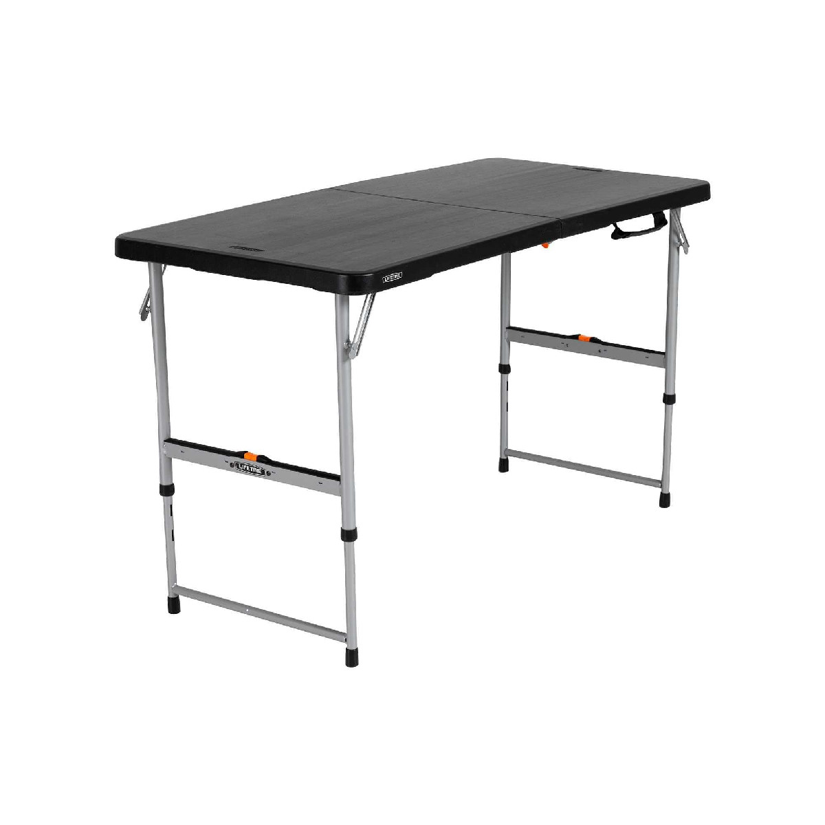Lifetime Fold-In-Half Adjustable Folding Table 4-Foot 80869