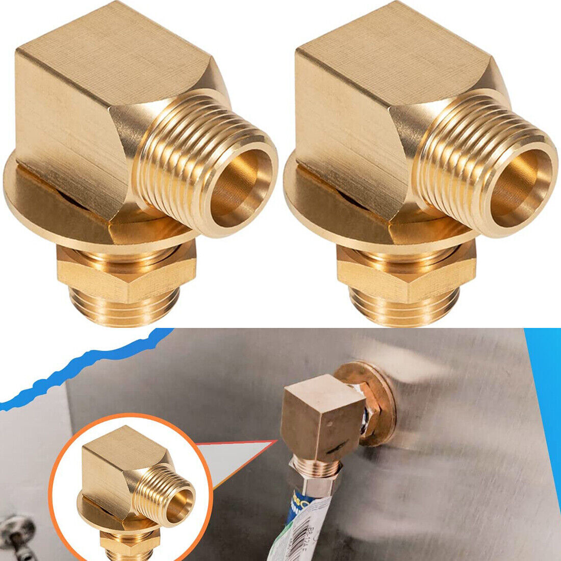 For TS Brass B-0230-K Installation Kit Wall Mount Faucet 1/2″ NPT Short Elbow