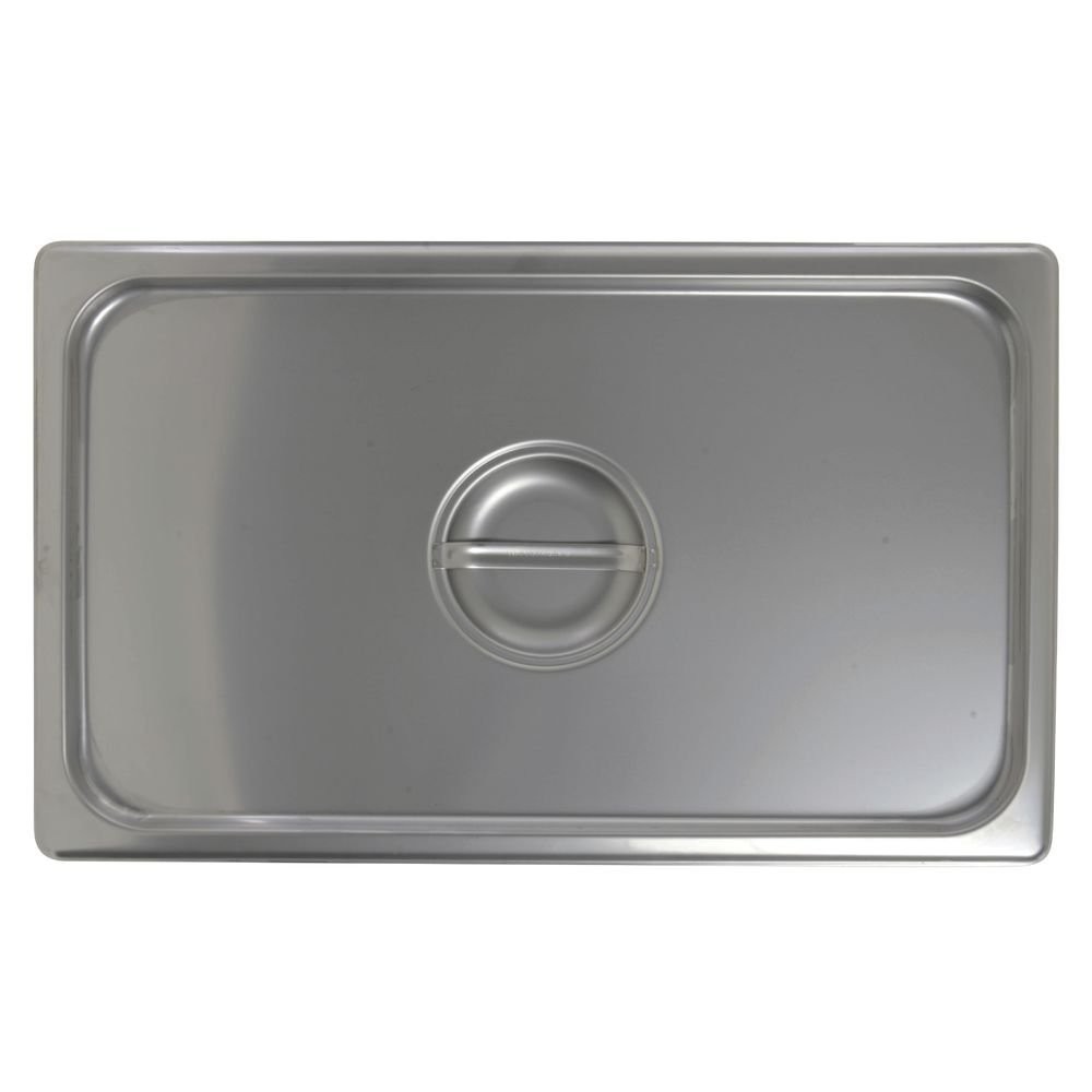 HUBERT® Full Size Flat Steam Table Pan Cover 22 Gauge Stainless Steel