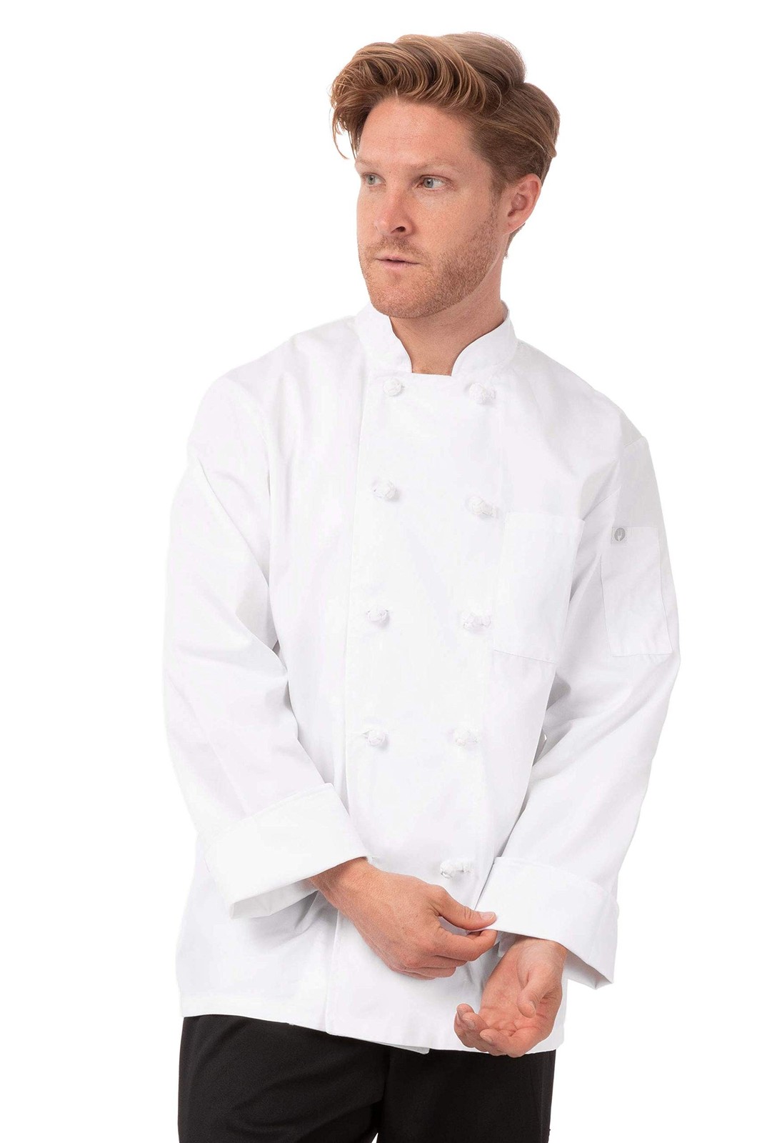 Chef Works Unisex Bordeaux Chef Coat 3X-Large White