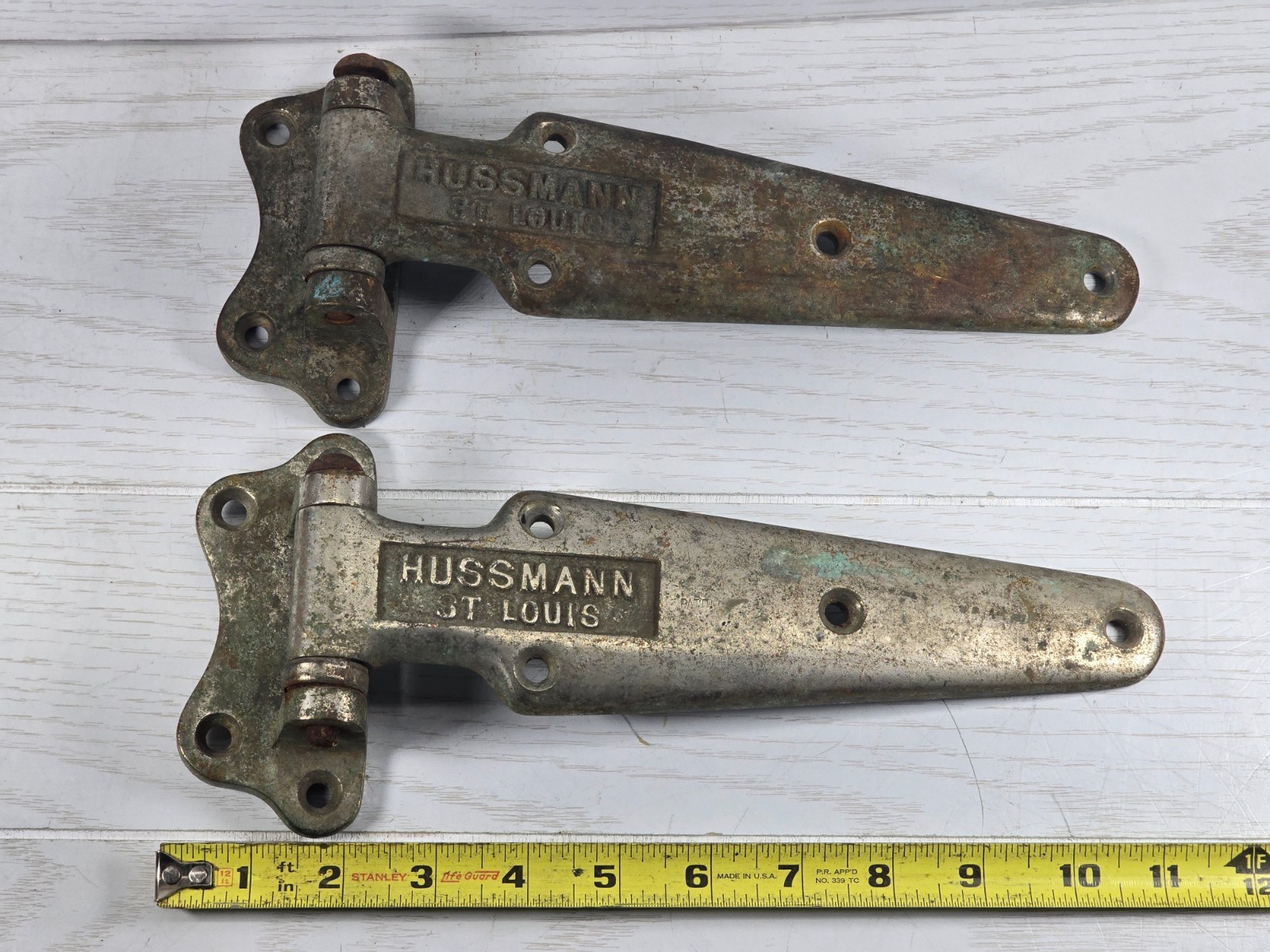 Hussmann St Louis Door Hinges Solid Brass Cast Iron Cooler Refrigerator USA