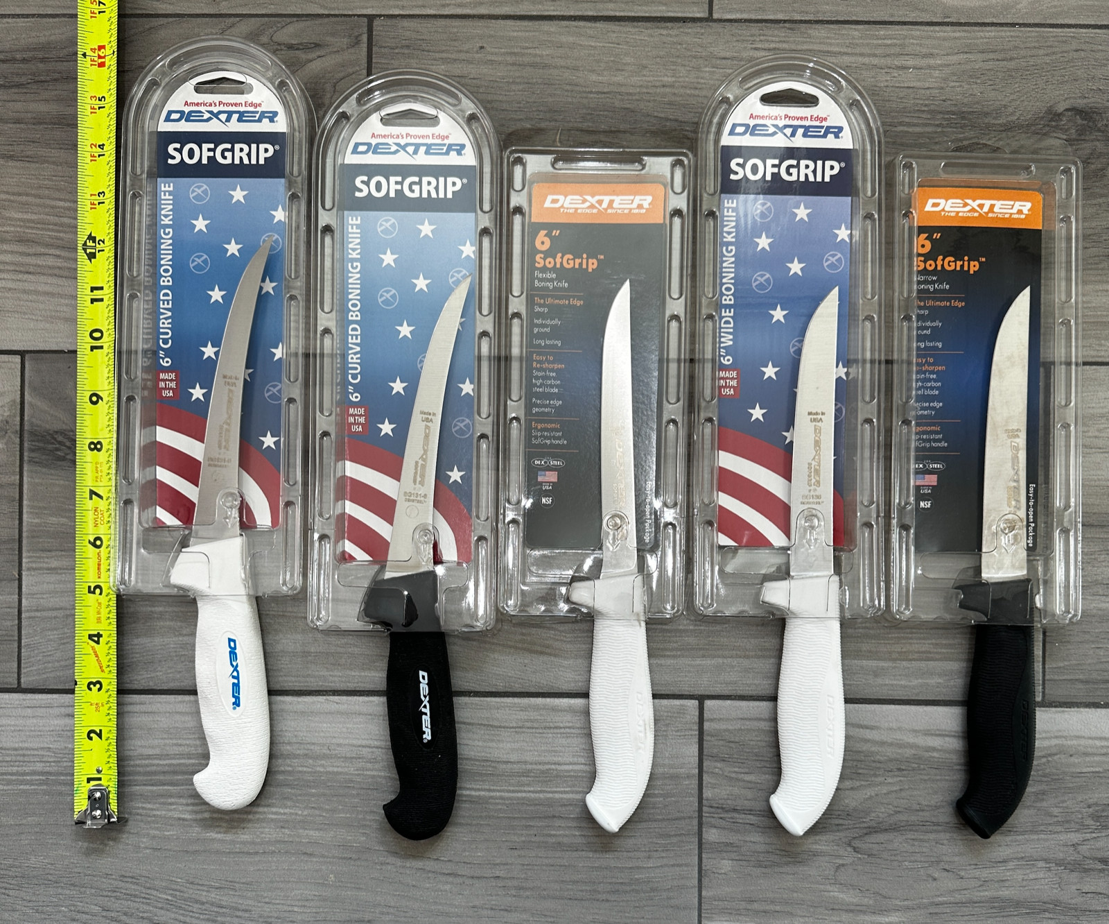 Dexter Russell 6″ Sofgrip Boning Knifes Dexsteel American Stainless..New