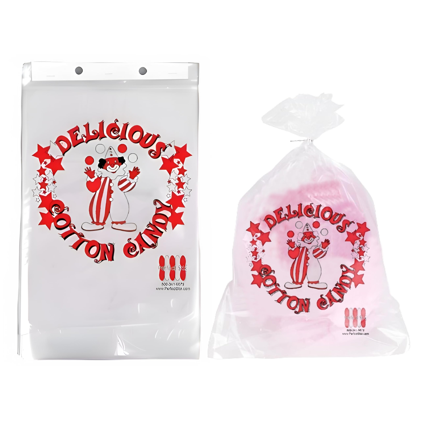 Cotton Candy Bags 400 Count Twist Ties Included Concession Party Supplies