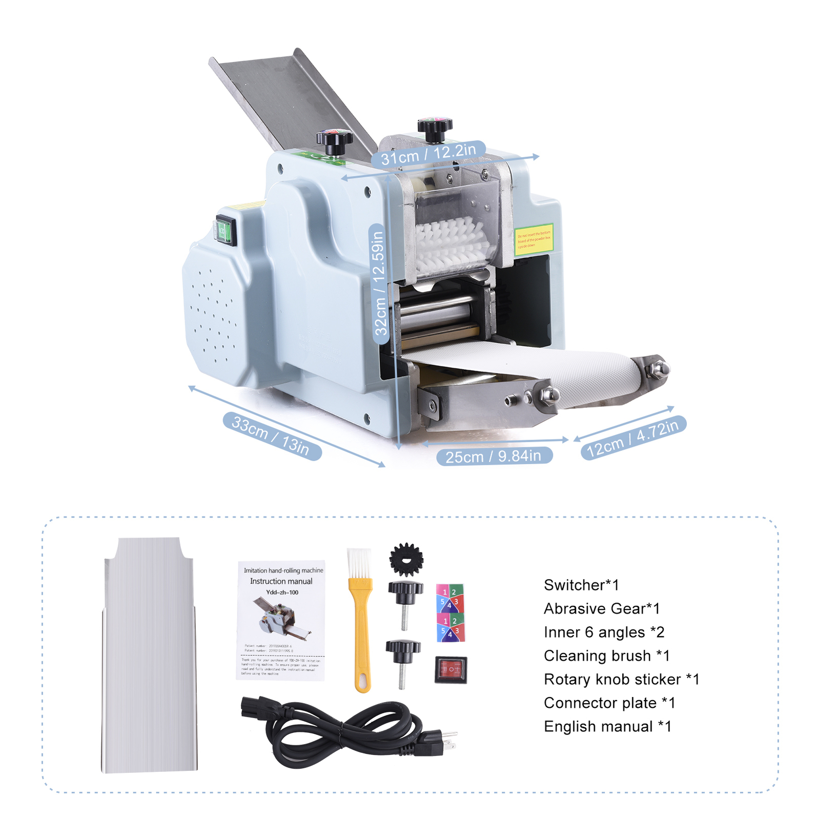 Automatic Dumpling Skin Machine 110V 140W 60 Pieces/Min Dumpling Wrapper Maker–