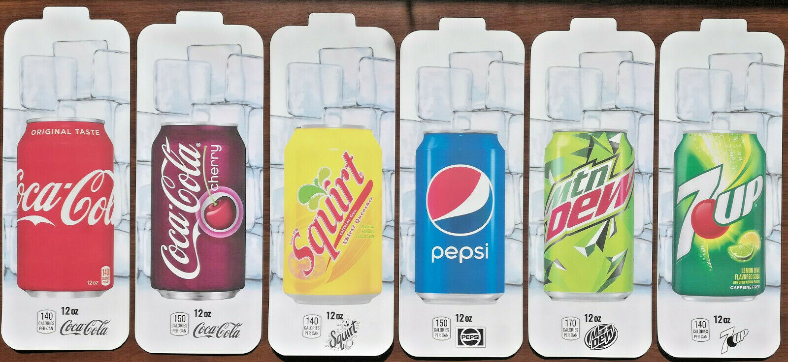 (12) Royal Vendors Chameleon CUSTOM 12 oz Can Vend Labels (Flavor Strip)
