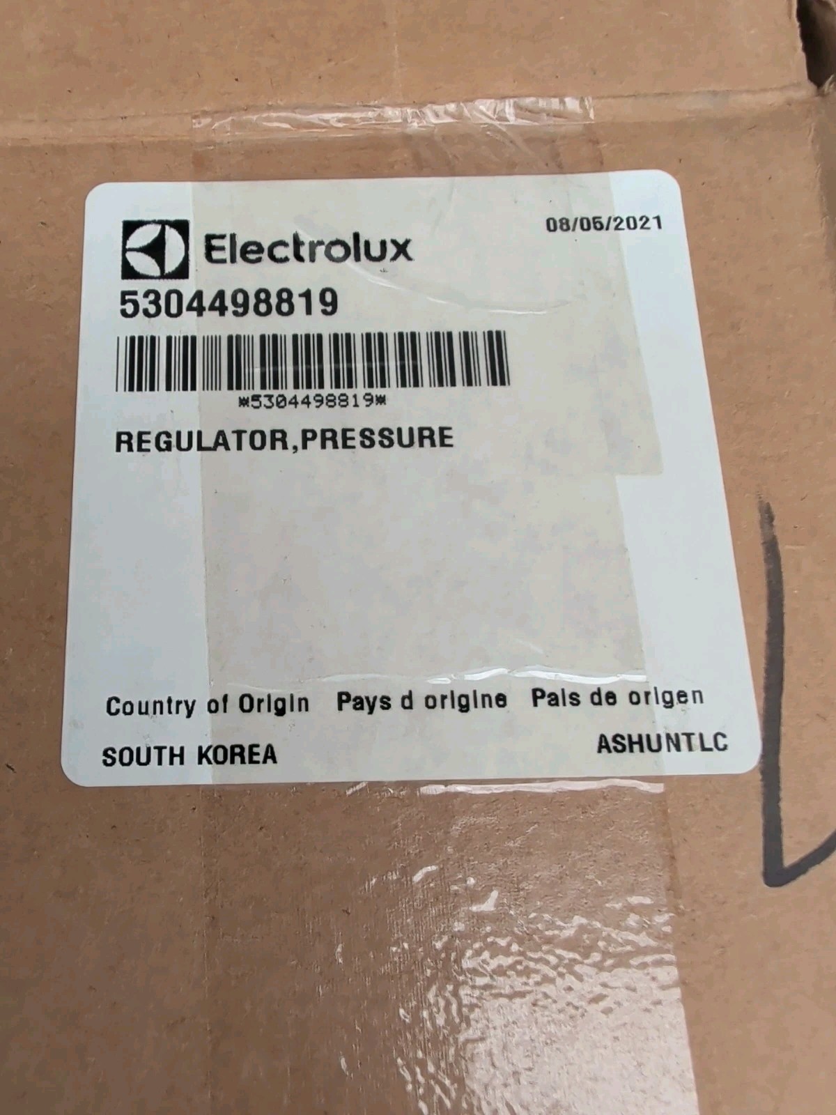 NEW ELECTROLUX REGULATOR PRESSURE 5304498819 + Lp To Natural Gas Unknown Reg