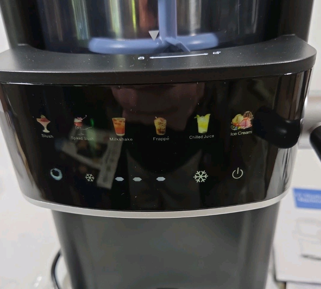 2-in-1 Countertop Slushie & Soft Serve Ice Cream Machine, Black, FREE SHIP