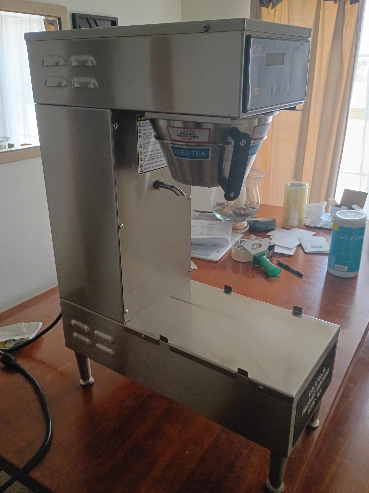 Used Curtis PTT3 Single Tea Brewer w/ Digital Programming – 120v
