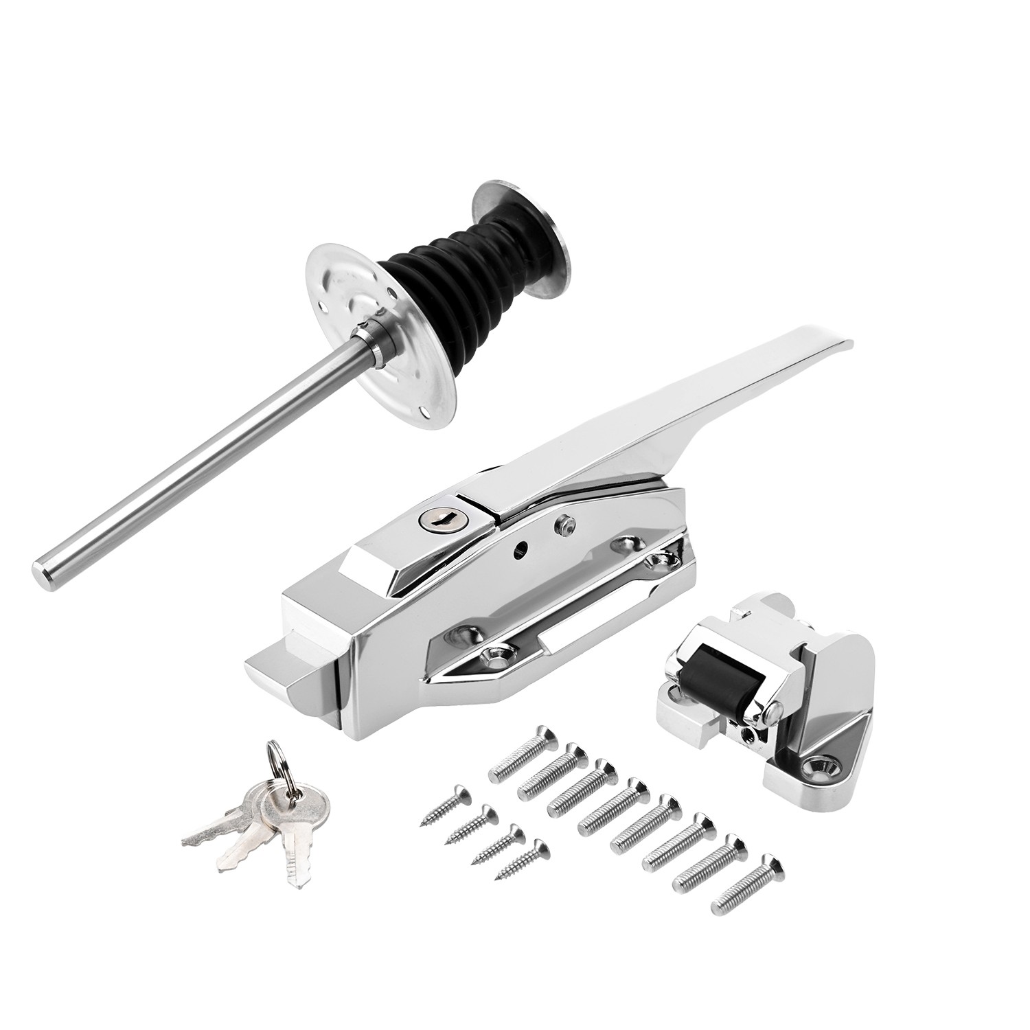 Heavy Duty Walk-In Cooler Door Closer Complete Latch Kit, Freezer Doors Handle U