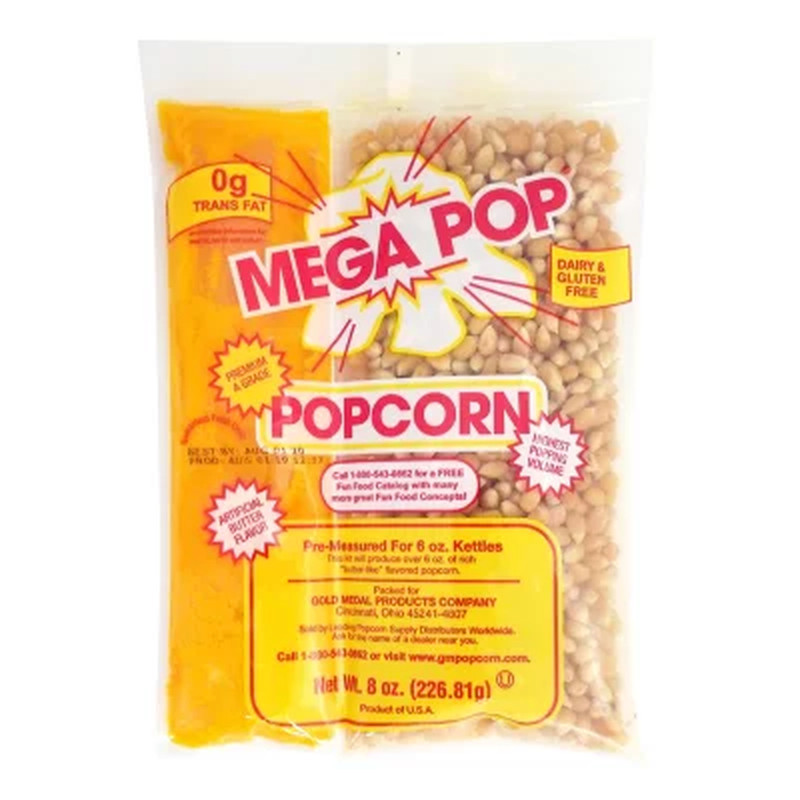 Gold Medal Mega Pop Popcorn Kit (8 Oz. Kit, 36 Ct.) FREE SHIPPING