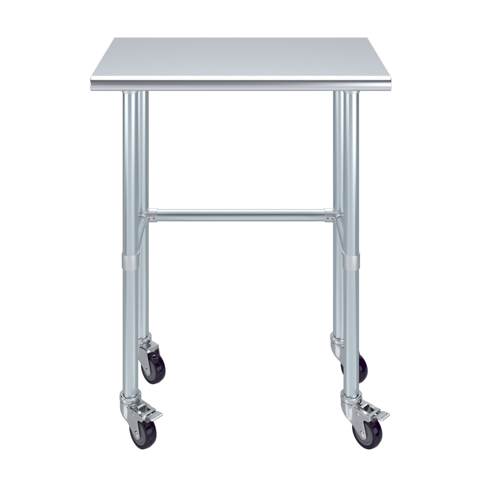 Heavy Duty Stainless Steel Work Table Open Base & Casters