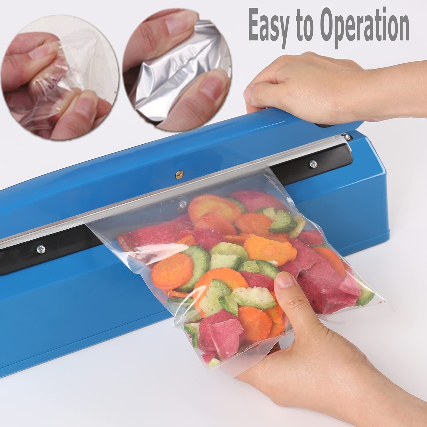 Yeler 12 Inch Impulse Heat Sealer Impulse Bag Sealer Manual Poly Bag Heat