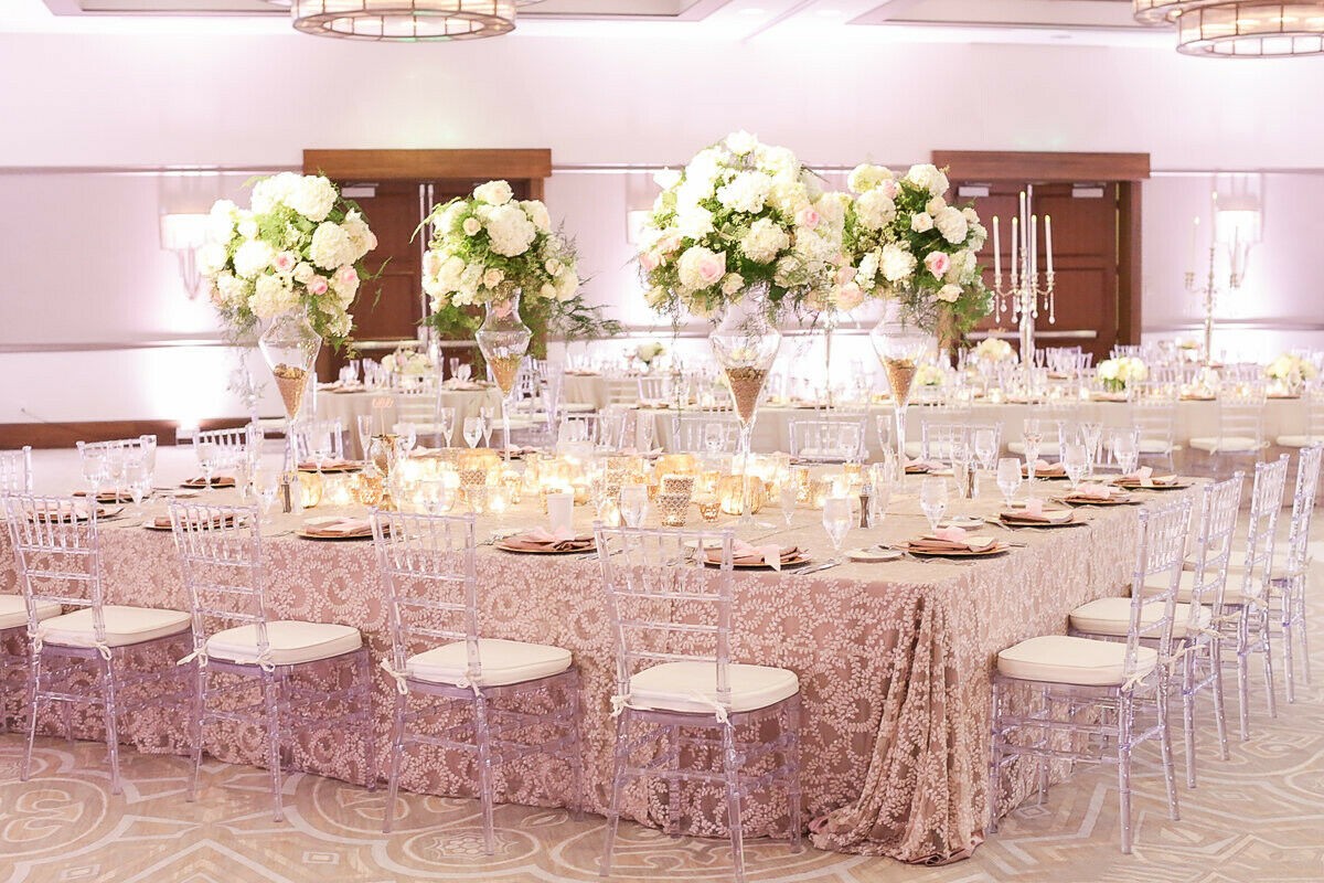 Set of 3 Fully Assembled Transparent Crystal Dining Chair for Wedding ,party.