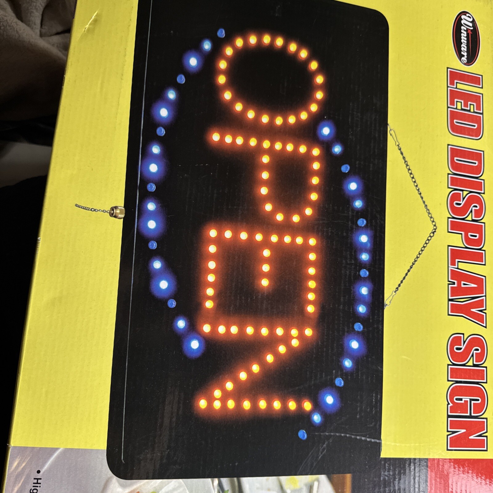 Winco – LED-6 – 21 in LED Open Display Sign New In Box 📦