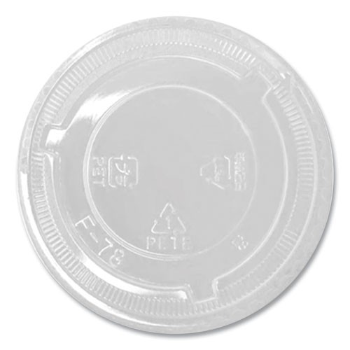 Karat PET Lids, No Hole Flat Lid, Fits 8-10 oz Cups, Plastic, Clear, 1,000/CT
