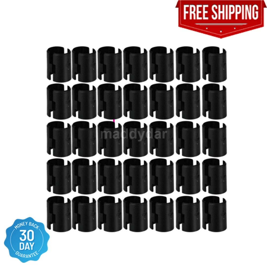 37 Pairs/74 Packs 1 Inch Wire Shelving Shelf Lock Clips Split Sleeves Metal