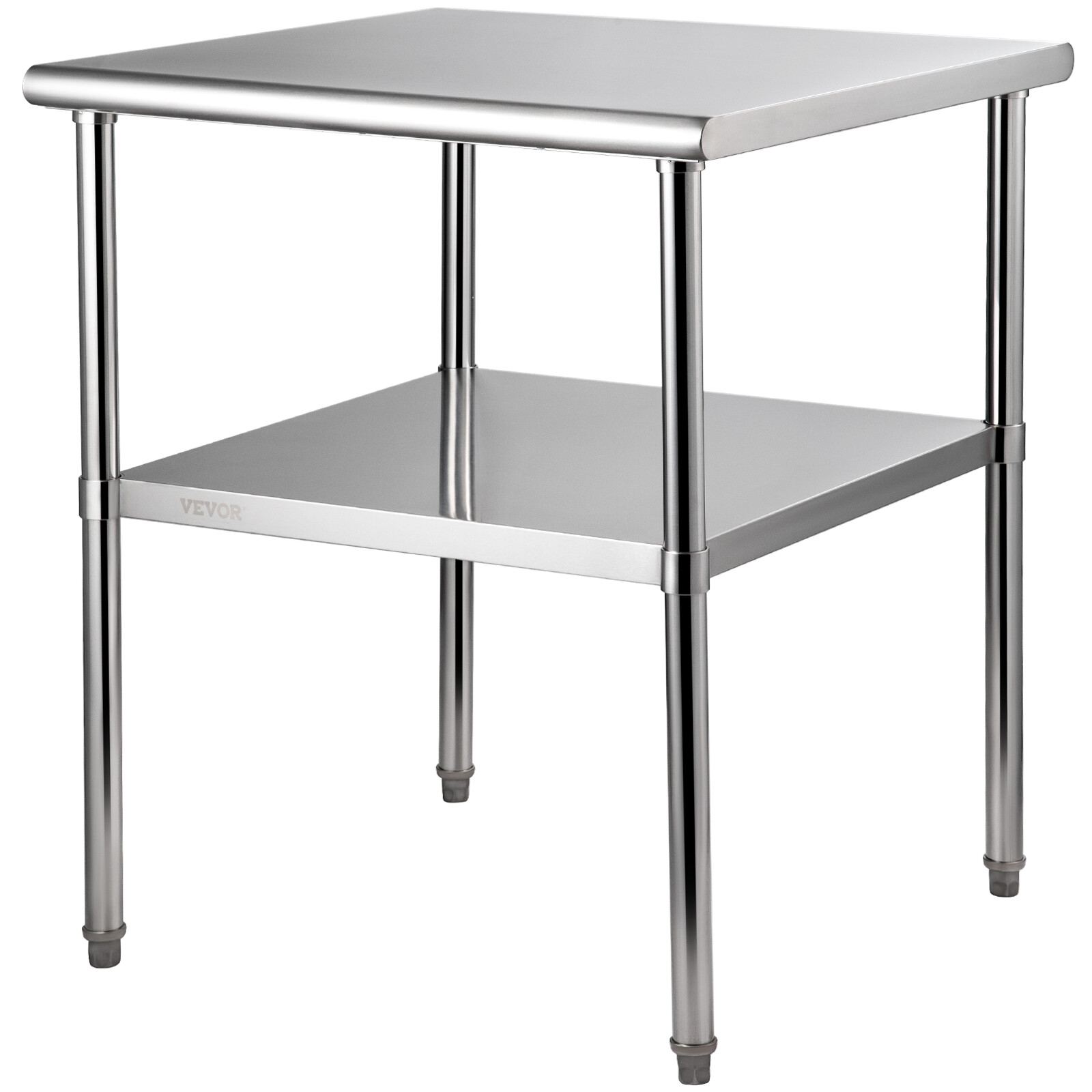 VEVOR Stainless Steel 30x30x36 in Work Prep Table Commercial Food Prep Table
