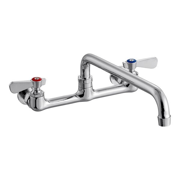 Regency Wall Mount Faucet with 8″ Centers and 12″ Swing Spout