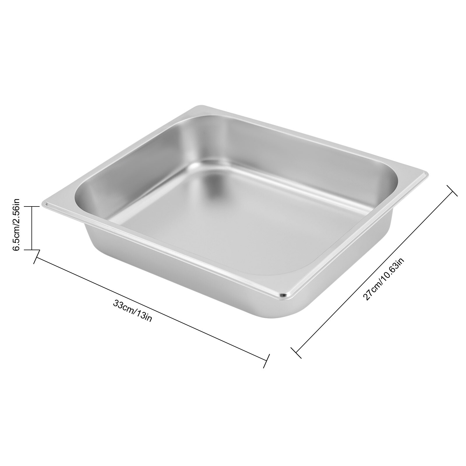 9.54QT Stainless Steel Chafer Buffet Chafing Dish Set Roll Top Food Warmer