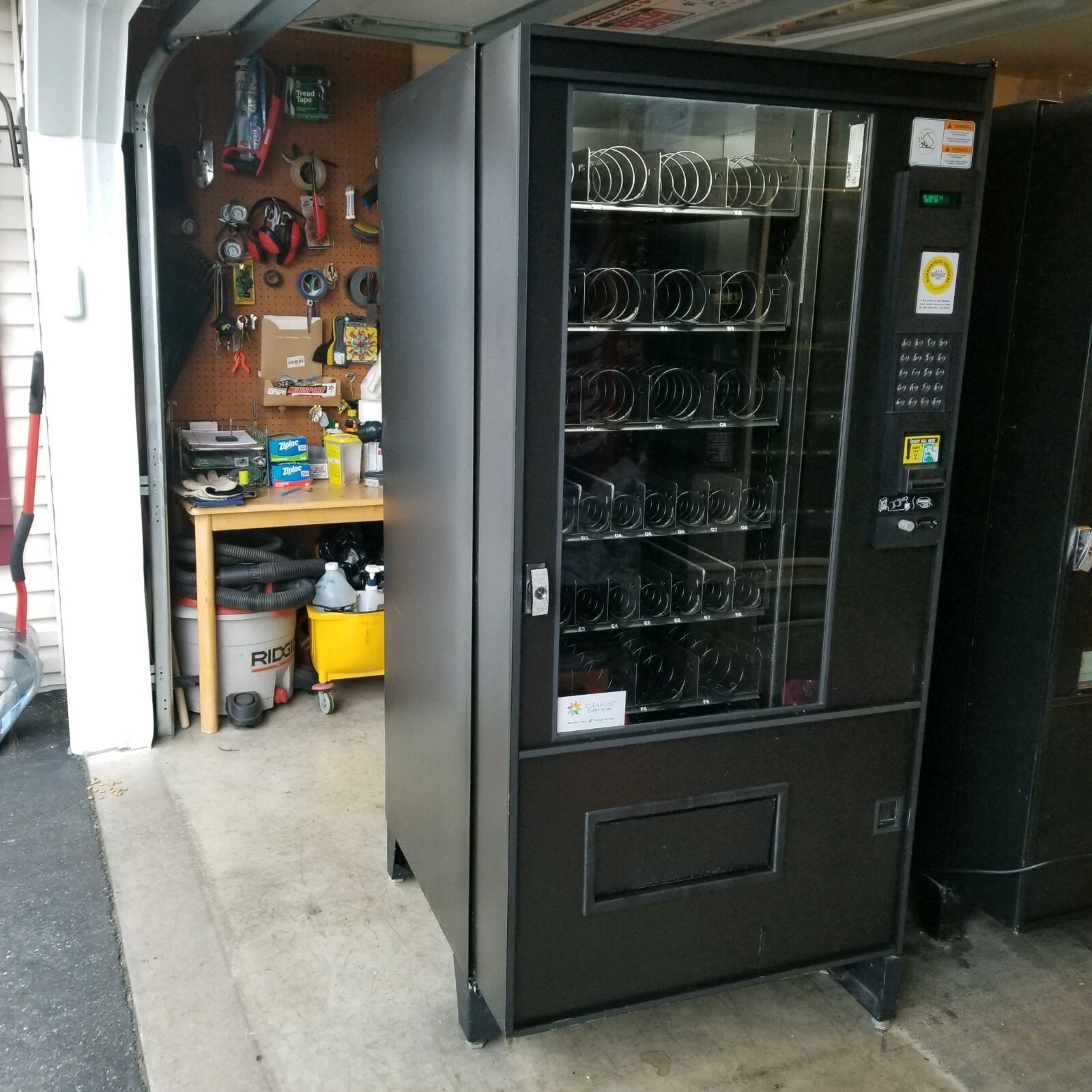 (2) AMS SENSIT 1, 2, 3 SNACK VENDING MACHINE LEFT 15 COUNT CANDY BAR COILS