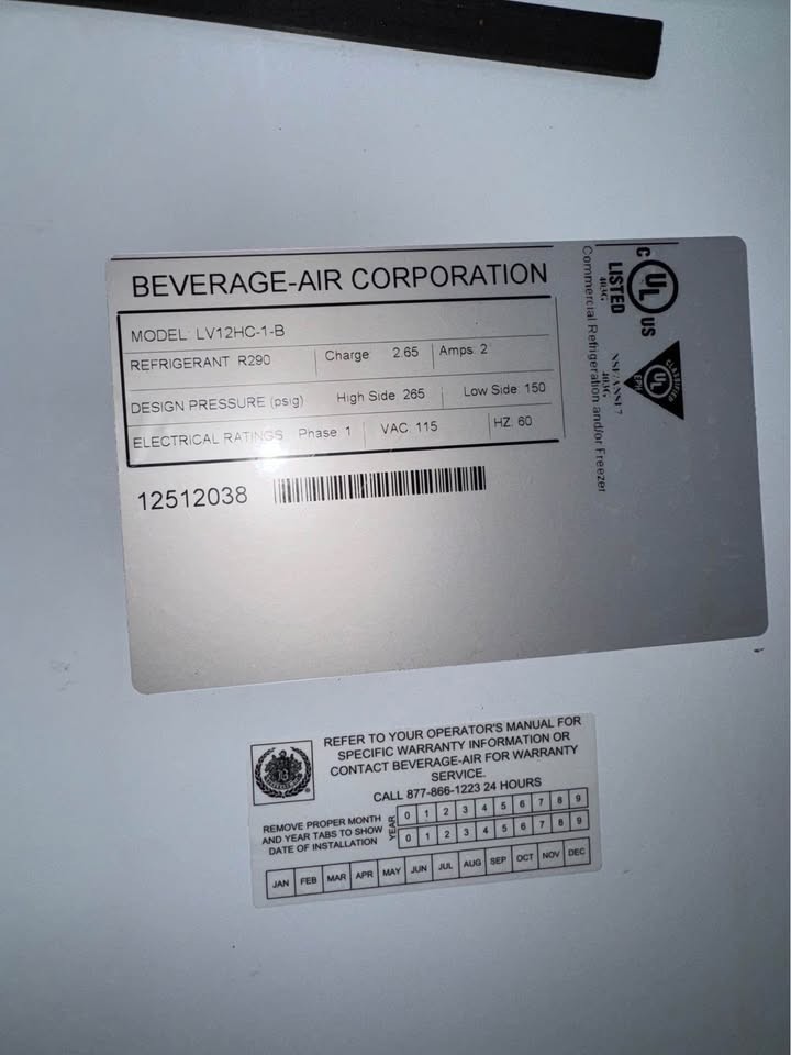 12.8cu.ft Commercial Glass Door Merchandiser Beverage Refrigerator Display ETL