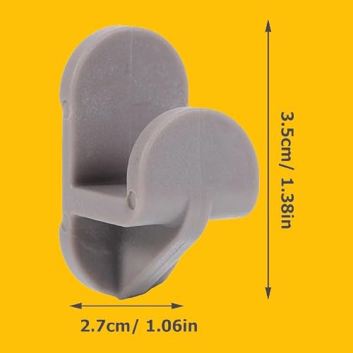 12 Pack Gray Plastic Replacement Shelf Clips for Turbo Air Freezers Coolers