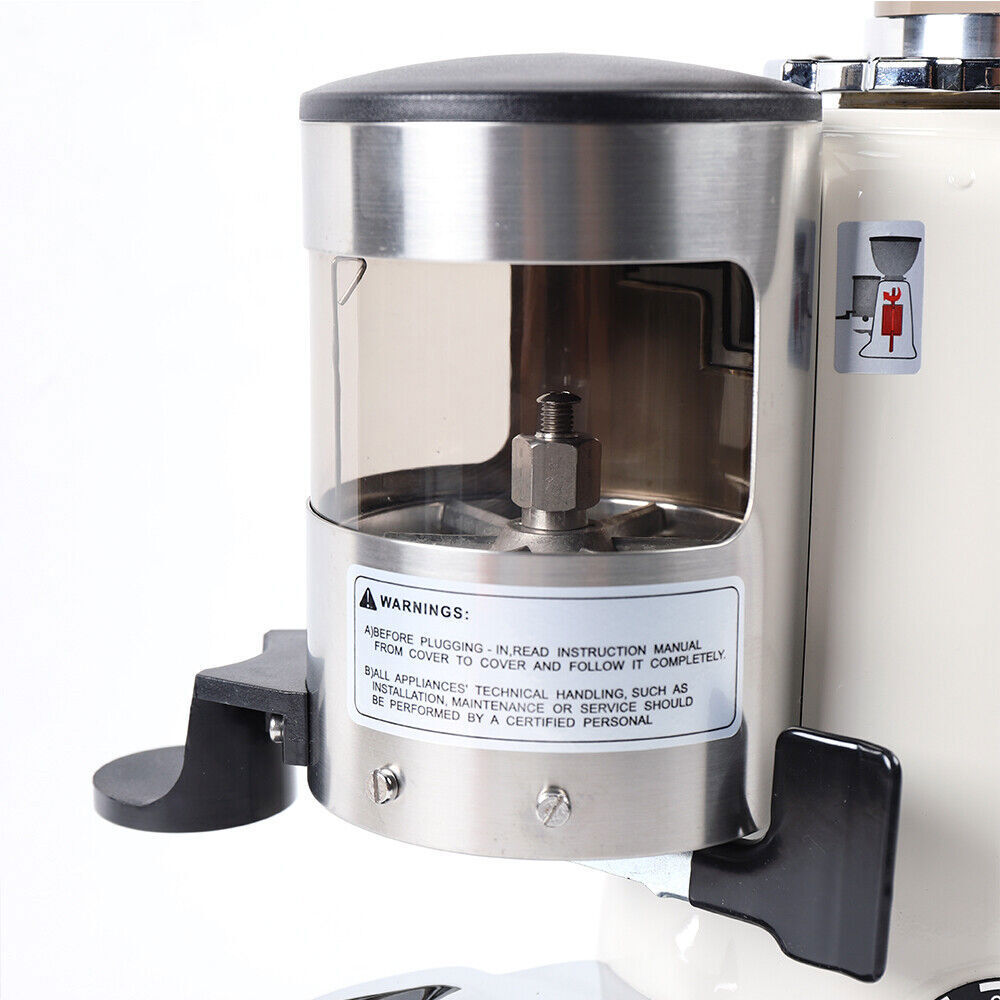 Commercial Coffee Grinder 1200g Hopper Capacity Espresso Bean Milling Machine US