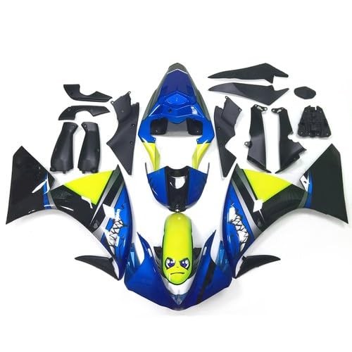 YZF-R1 Full Fairings Kit 2009-2011 ABS Plastic Shark Attack Blue Black Yellow