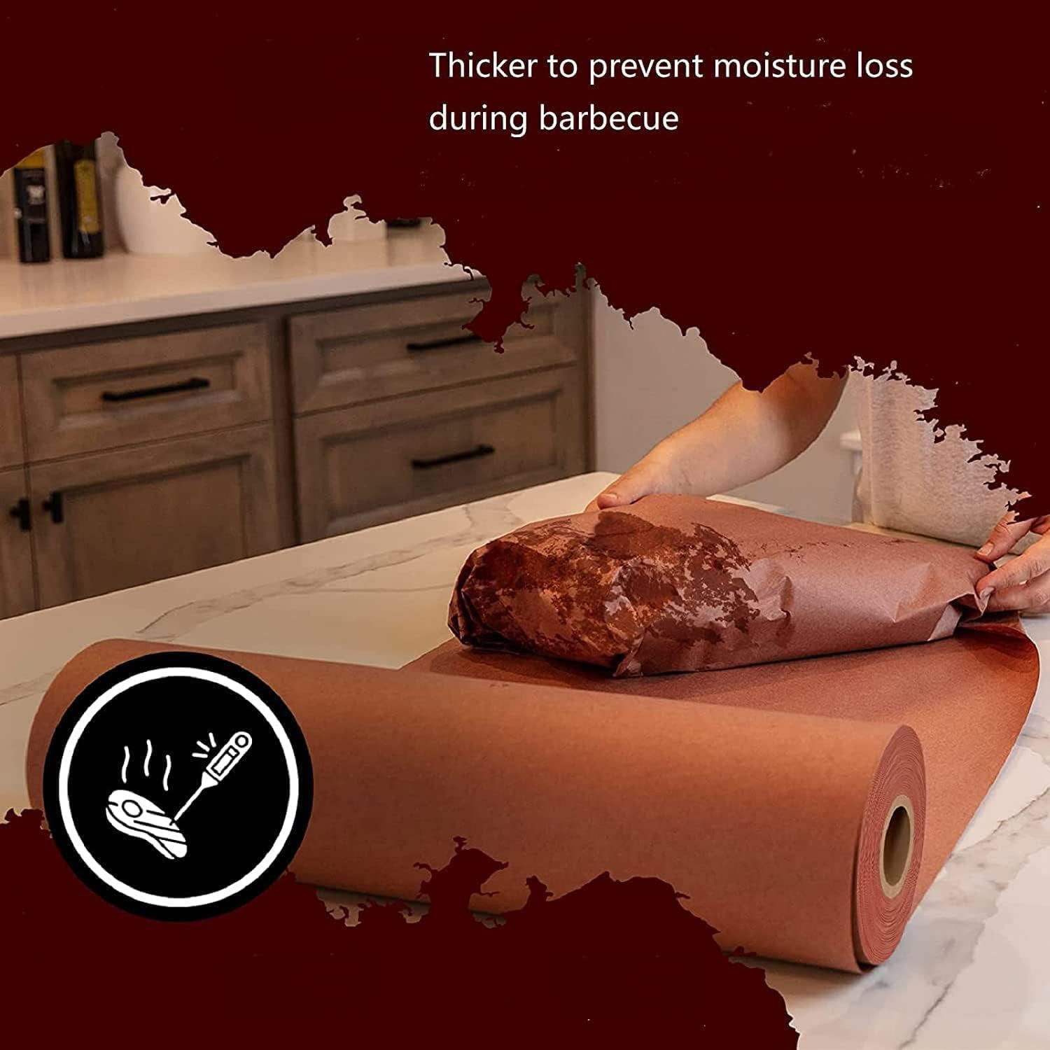 Pink Butcher Paper 17.5 in *100ft Peach Butcher Paper Roll Unwaxed Unbleached fo
