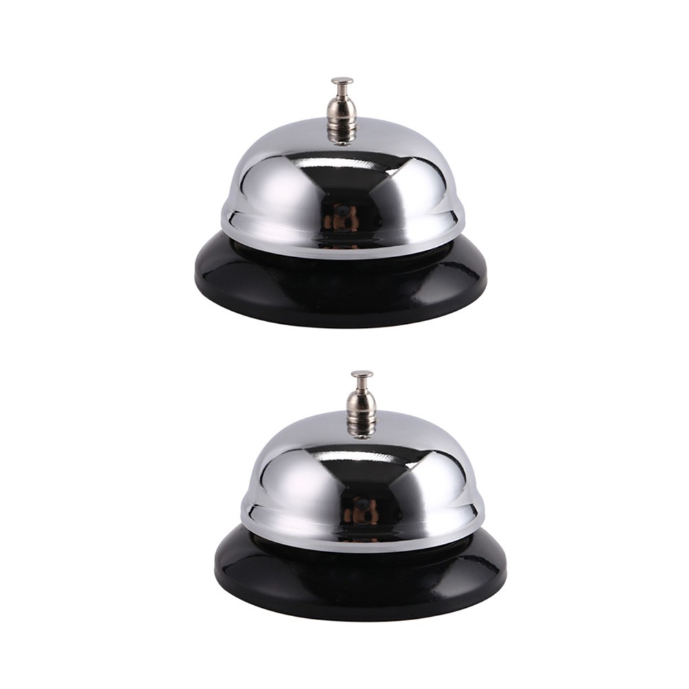 2 Pcs Service Bell Call Kitchen Restaurant for Reception Counter
