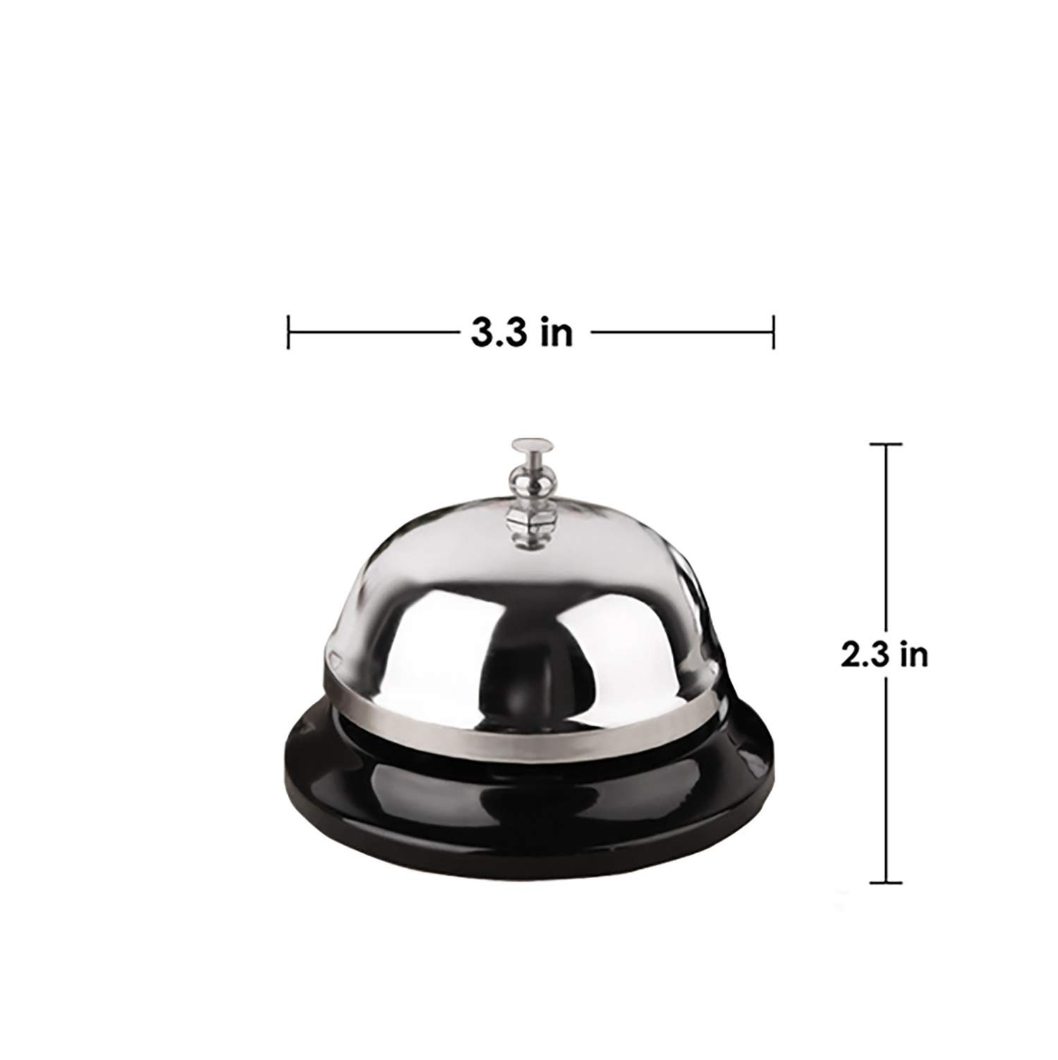 HeeYaa Call Bell 2 Packs 3.3 Inch Diameter with Metal Anti-Rust Construction,…