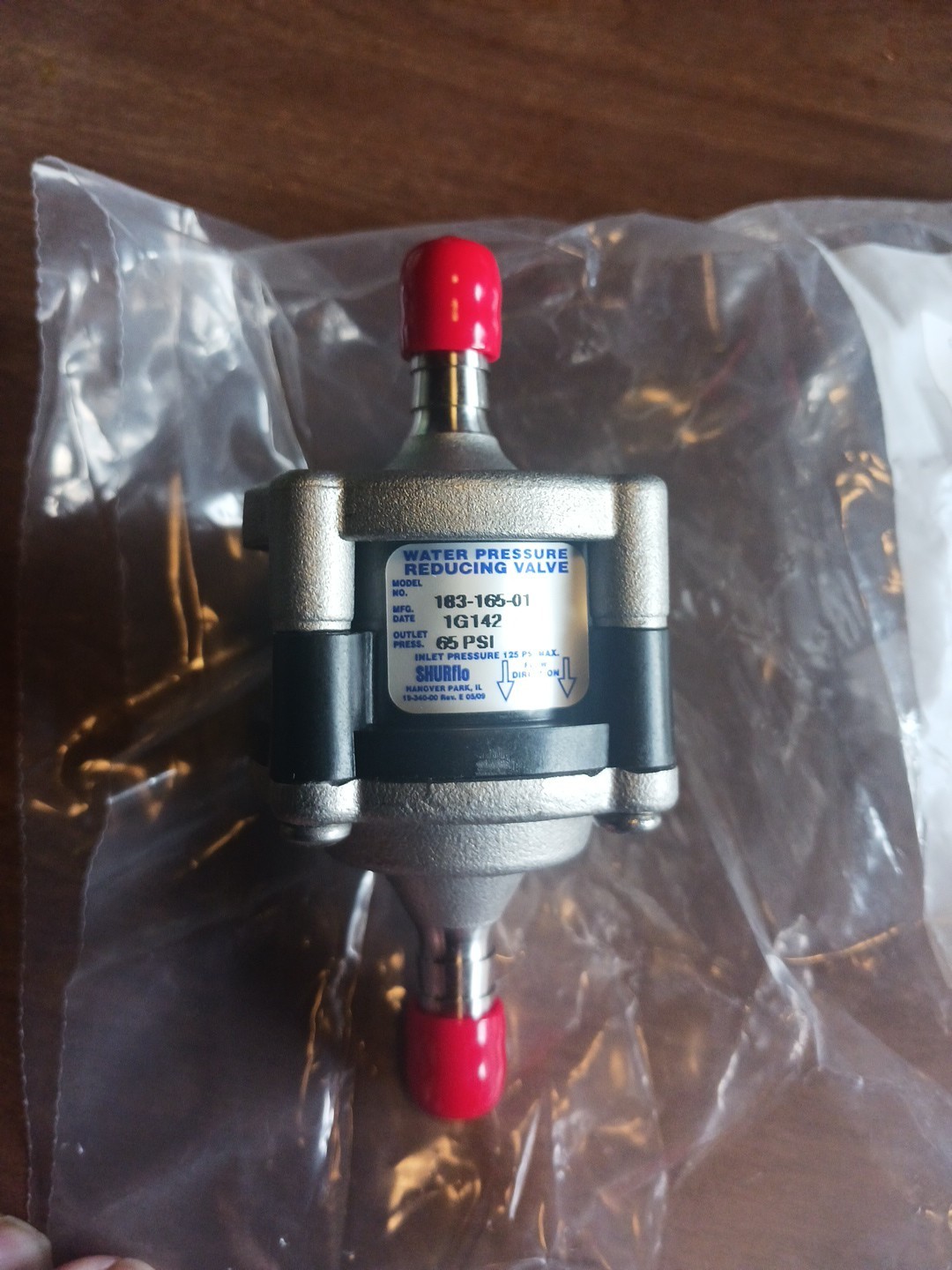Shurflo 65psi Inline Stainless Water Regulator 183-165-01