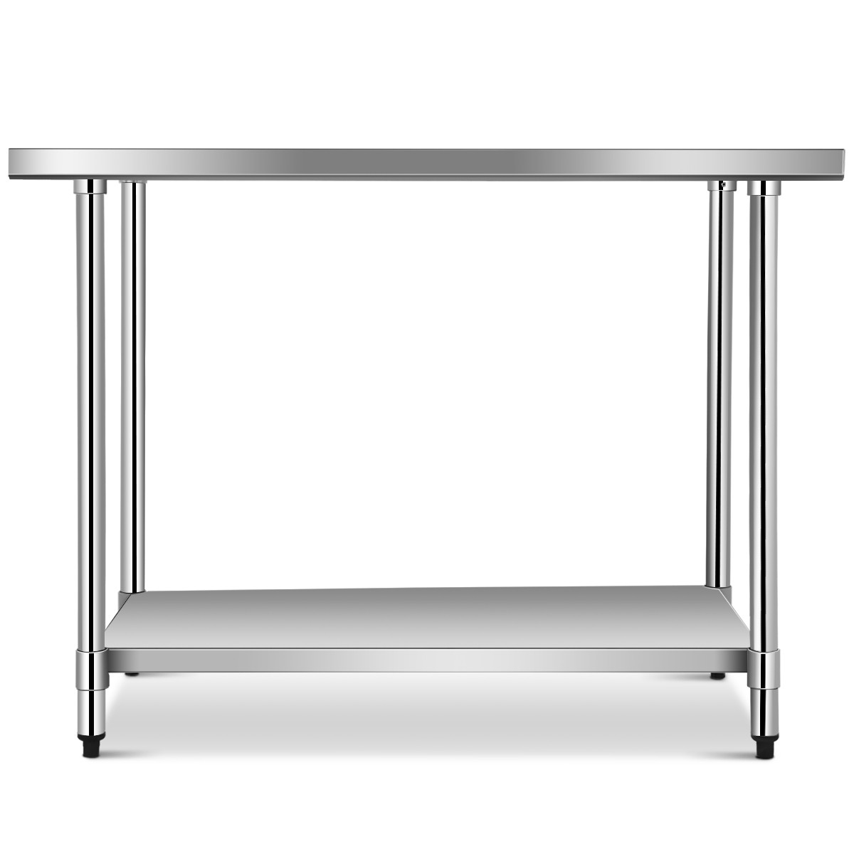 Costway 30″x48″ Stainless Food Prep Work Table Commercial Kitchen Home Silver