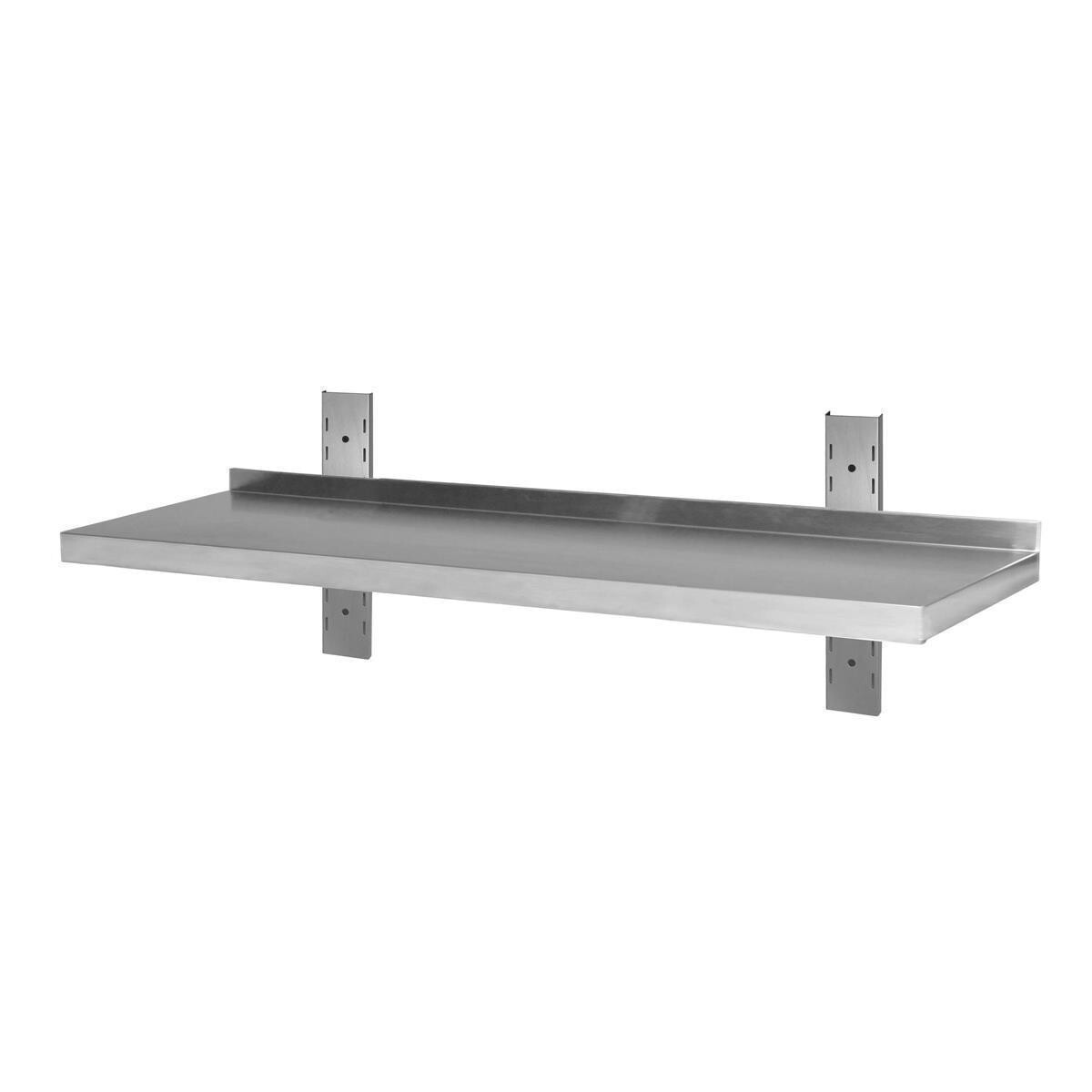 Stainless Steel Wall Board Wall Shelf 1 Tier 120 x 30 cm with Bracket NEW