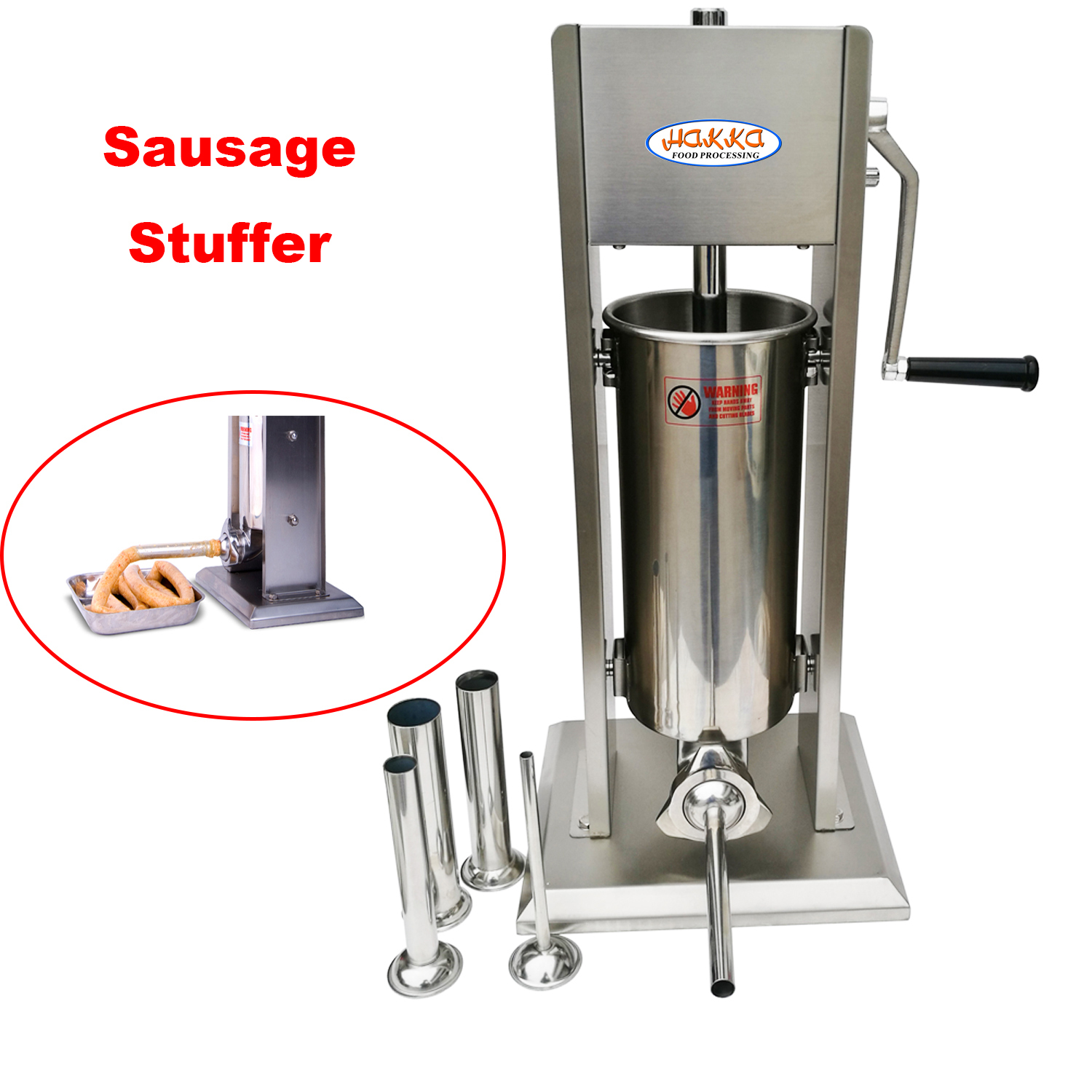 Hakka 7LB/3L Sausage Stuffer with Spanish Churro 2 in 1 Meat Maker Filler