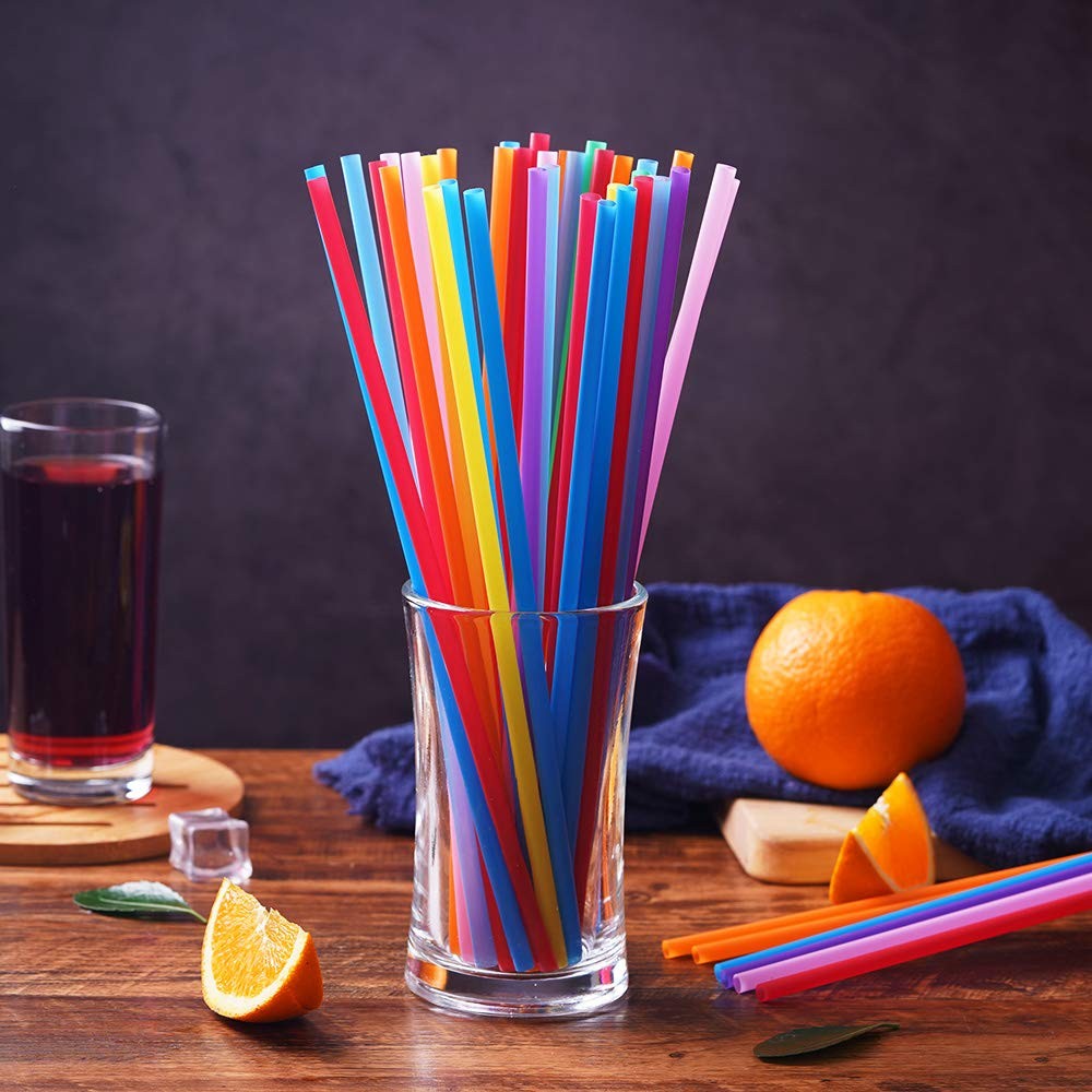 200 Pcs Colorful Plastic Long 10.2×0.23 Inch (Pack of 200),