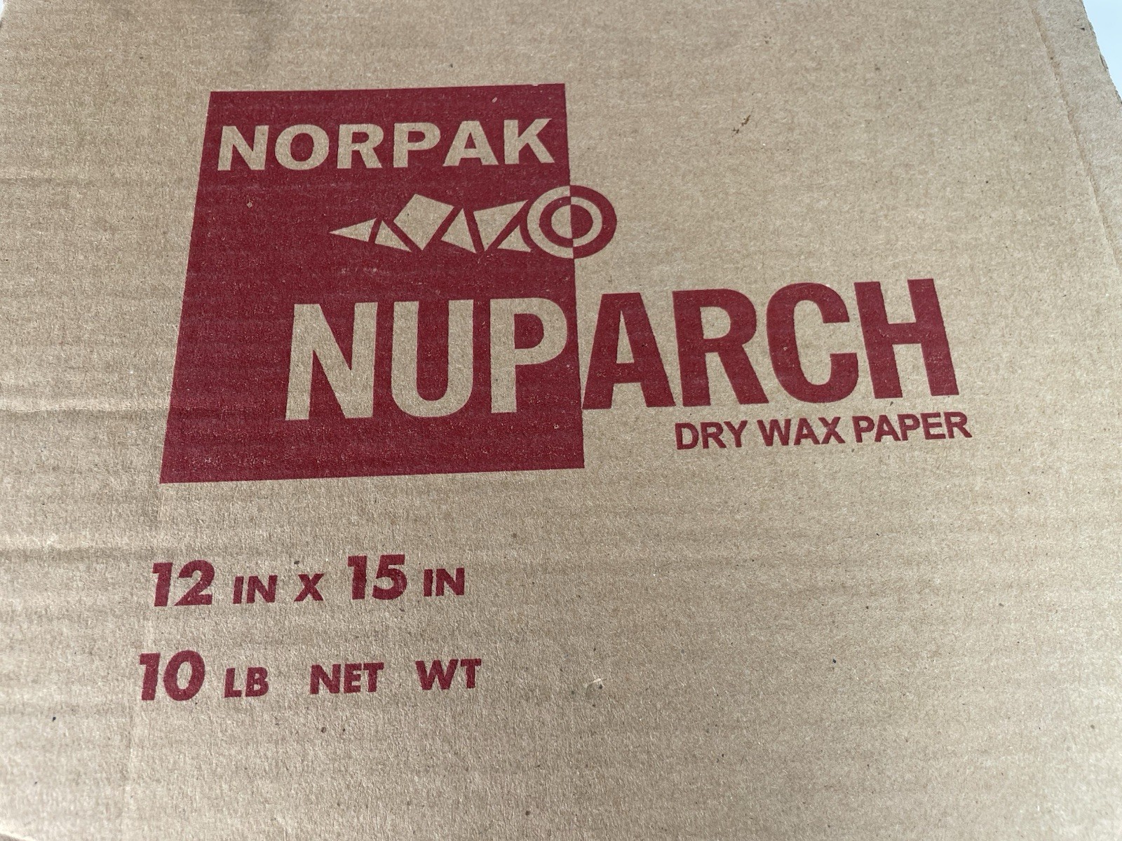 Norpak Nuparch Paper Dry Wax Paper, 15″ x 12″ Deli Sandwich Hot Food Wrap 1 PACK