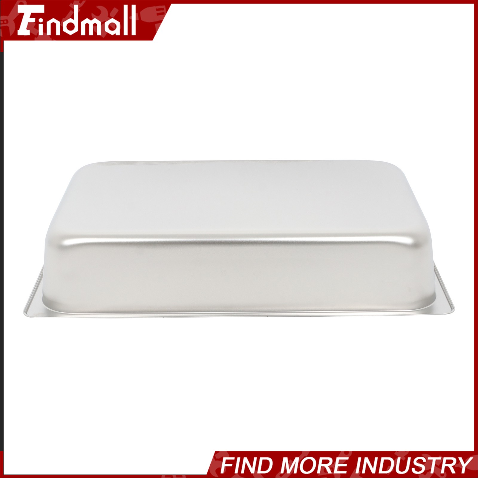 Findmall 6 Pack 4″ Deep Steam Table Pan Hotel Pans Food Prep Stainless Steel
